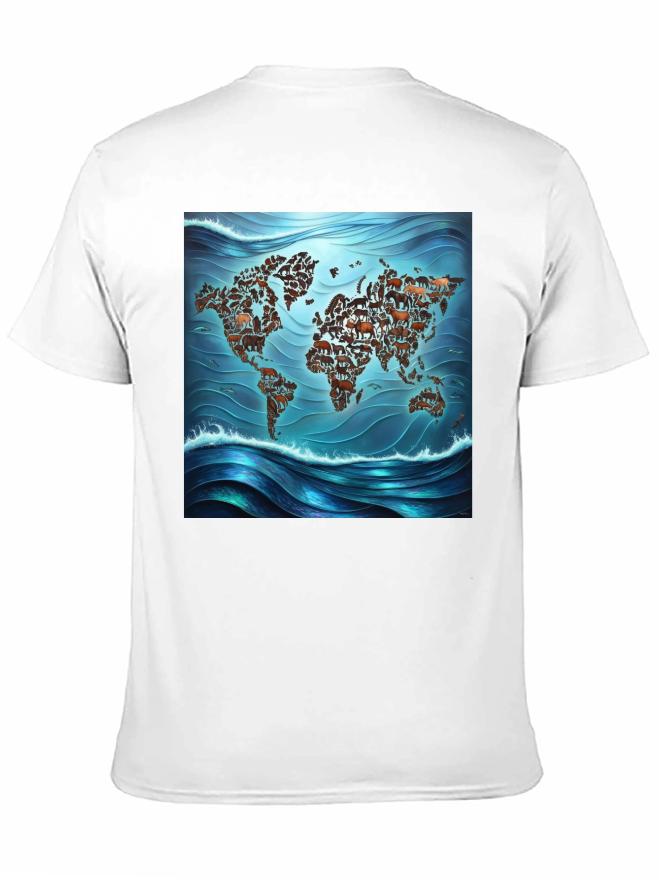 Animal Map Tee - Global Wildlife T-Shirt