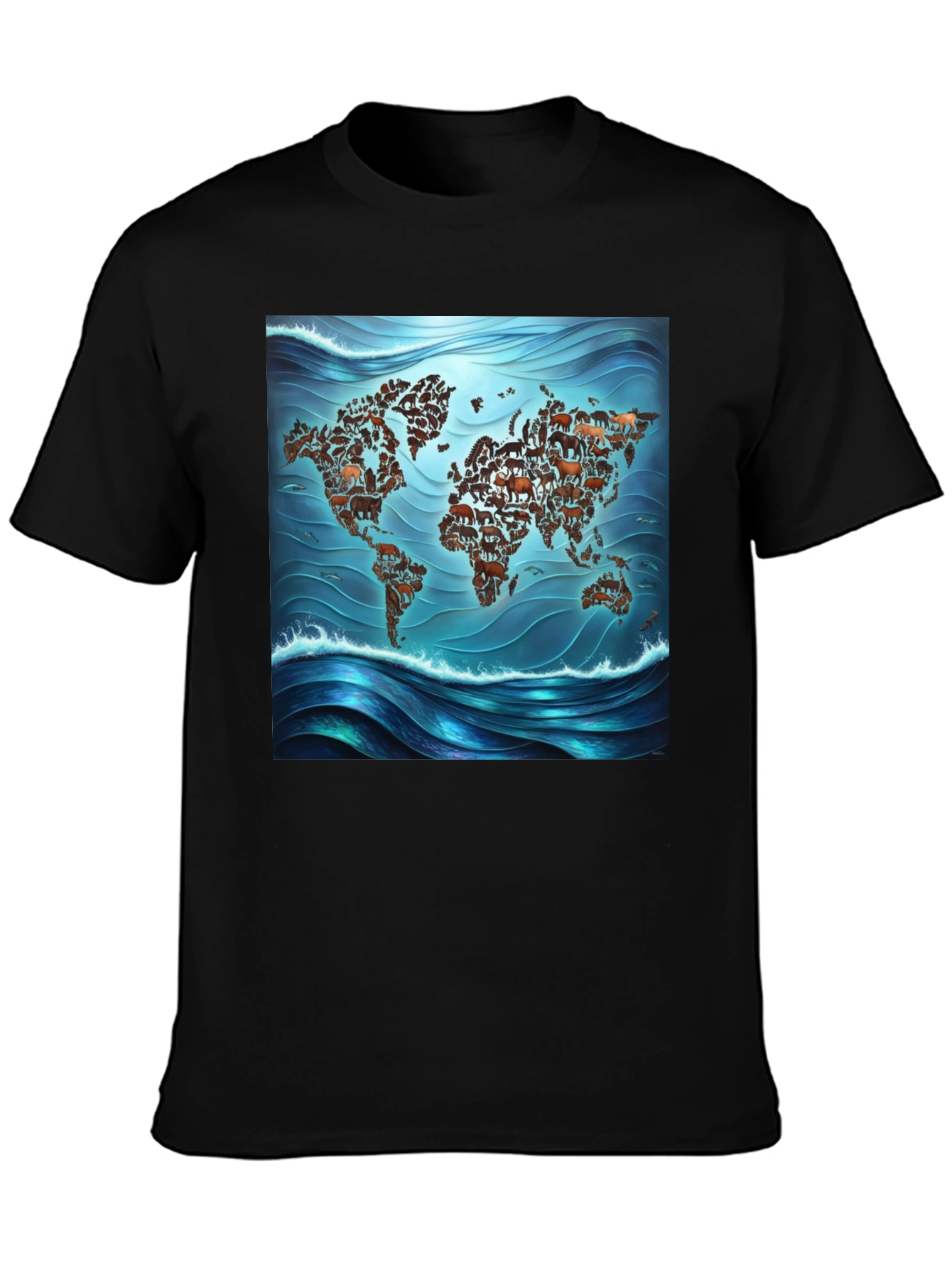 Animal Map Tee - Global Wildlife T-Shirt