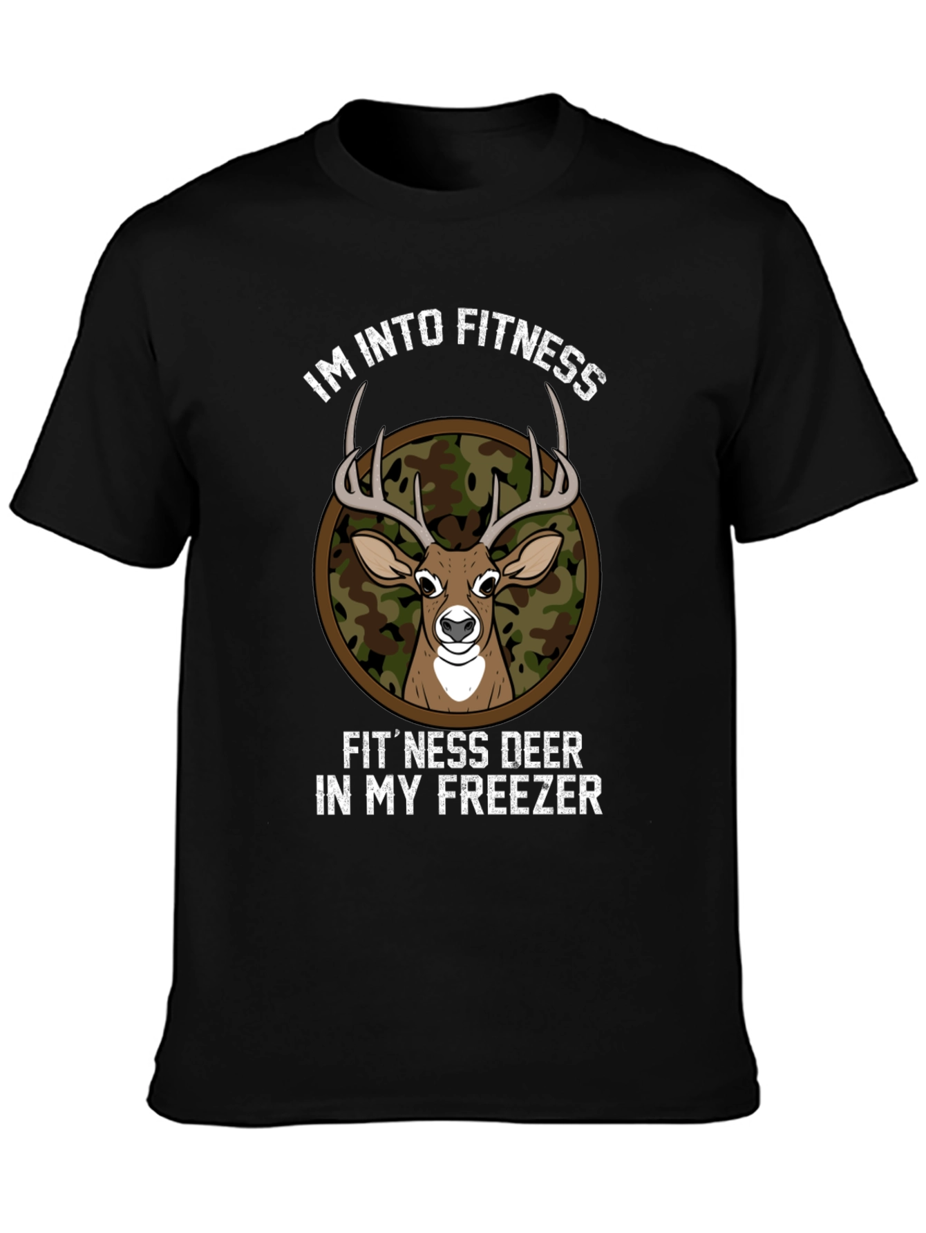 Fitness Deer T-Shirt - Hunting Humor Tee
