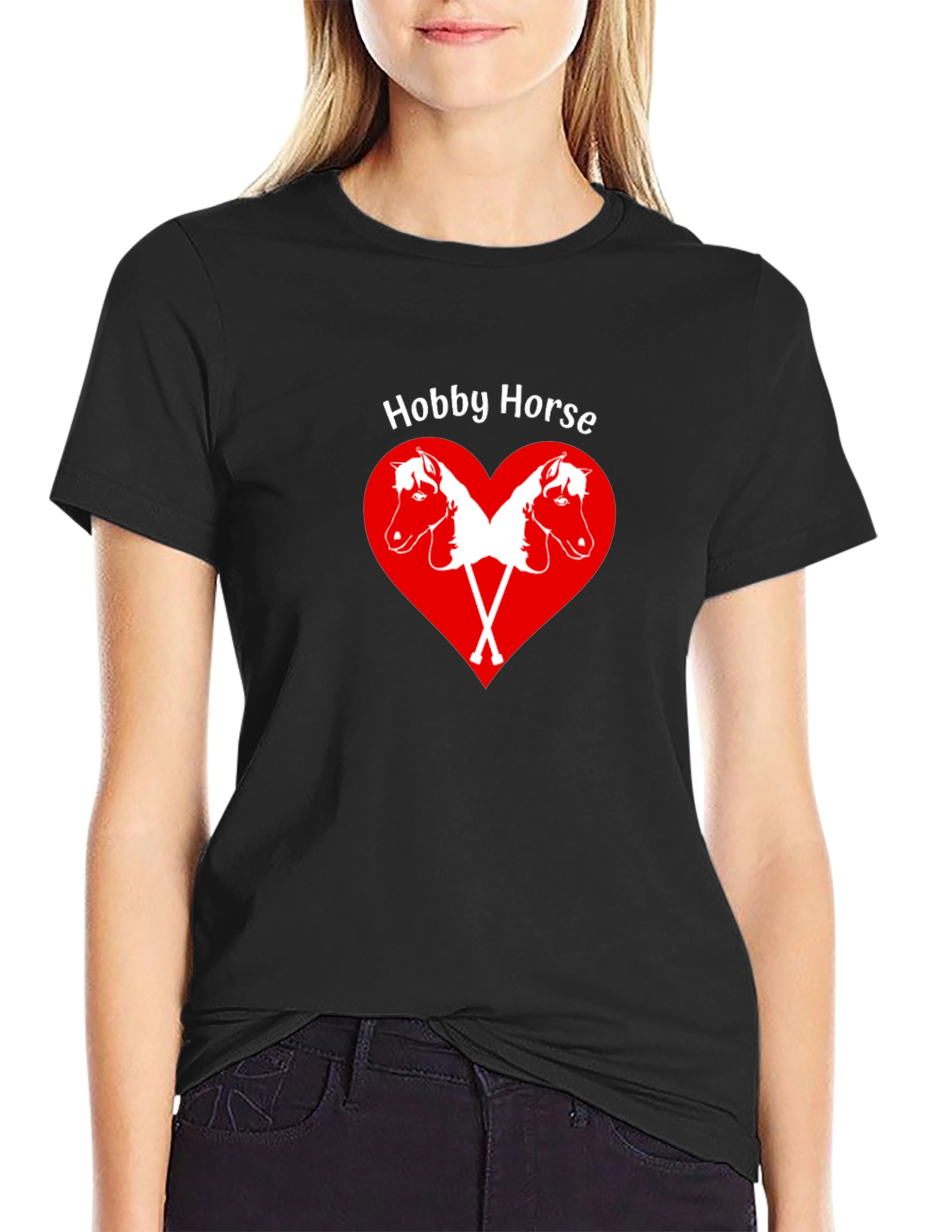 Hobby Horse Heart Graphic T-Shirt