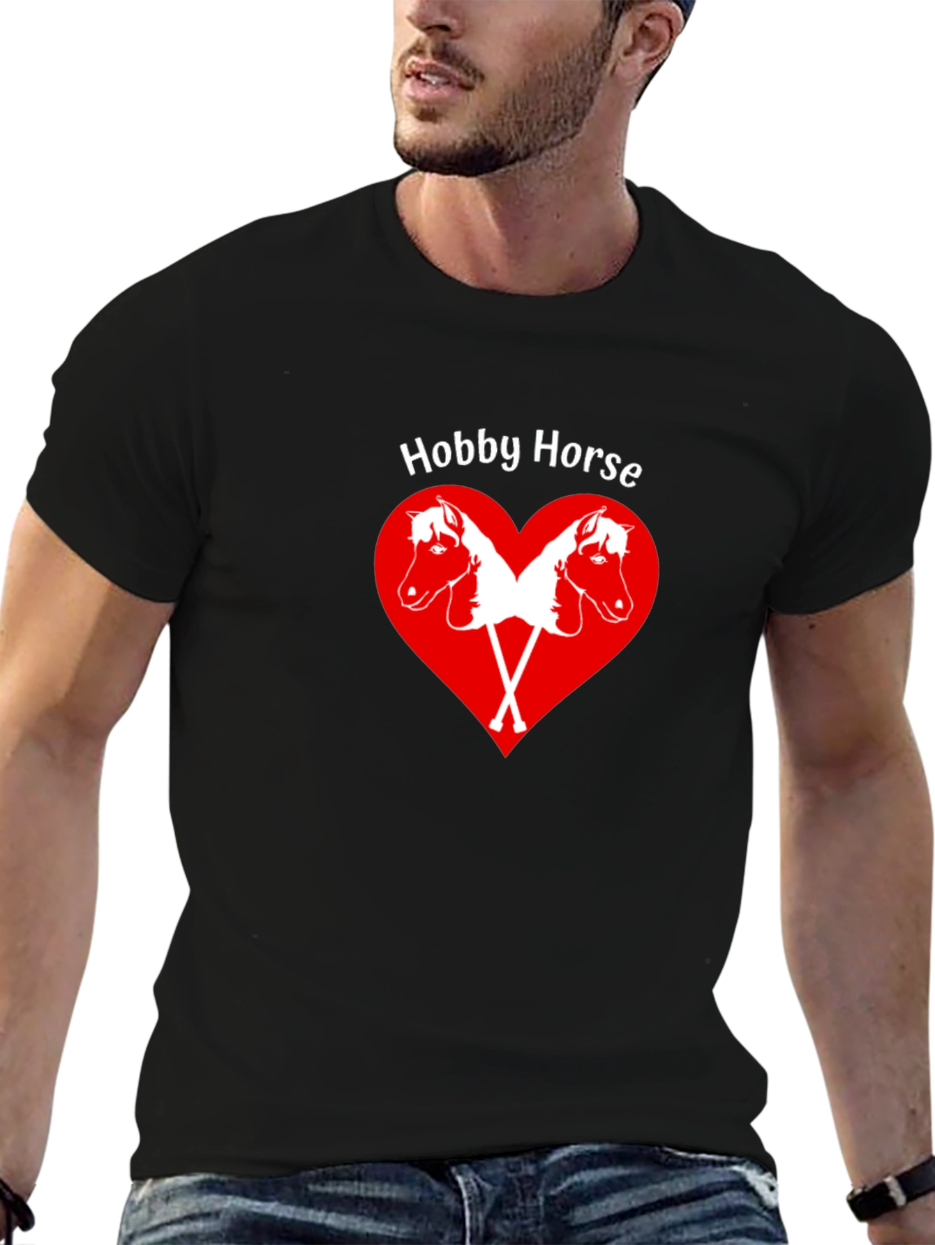 Hobby Horse Heart Graphic T-Shirt
