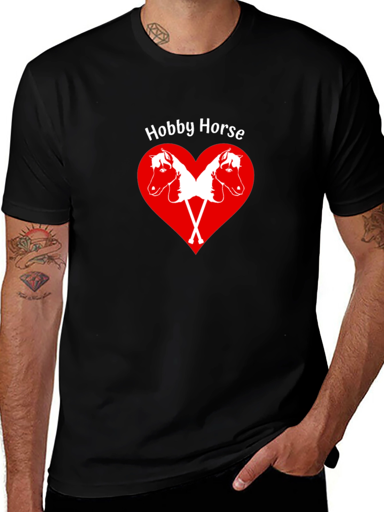 Hobby Horse Heart Graphic T-Shirt