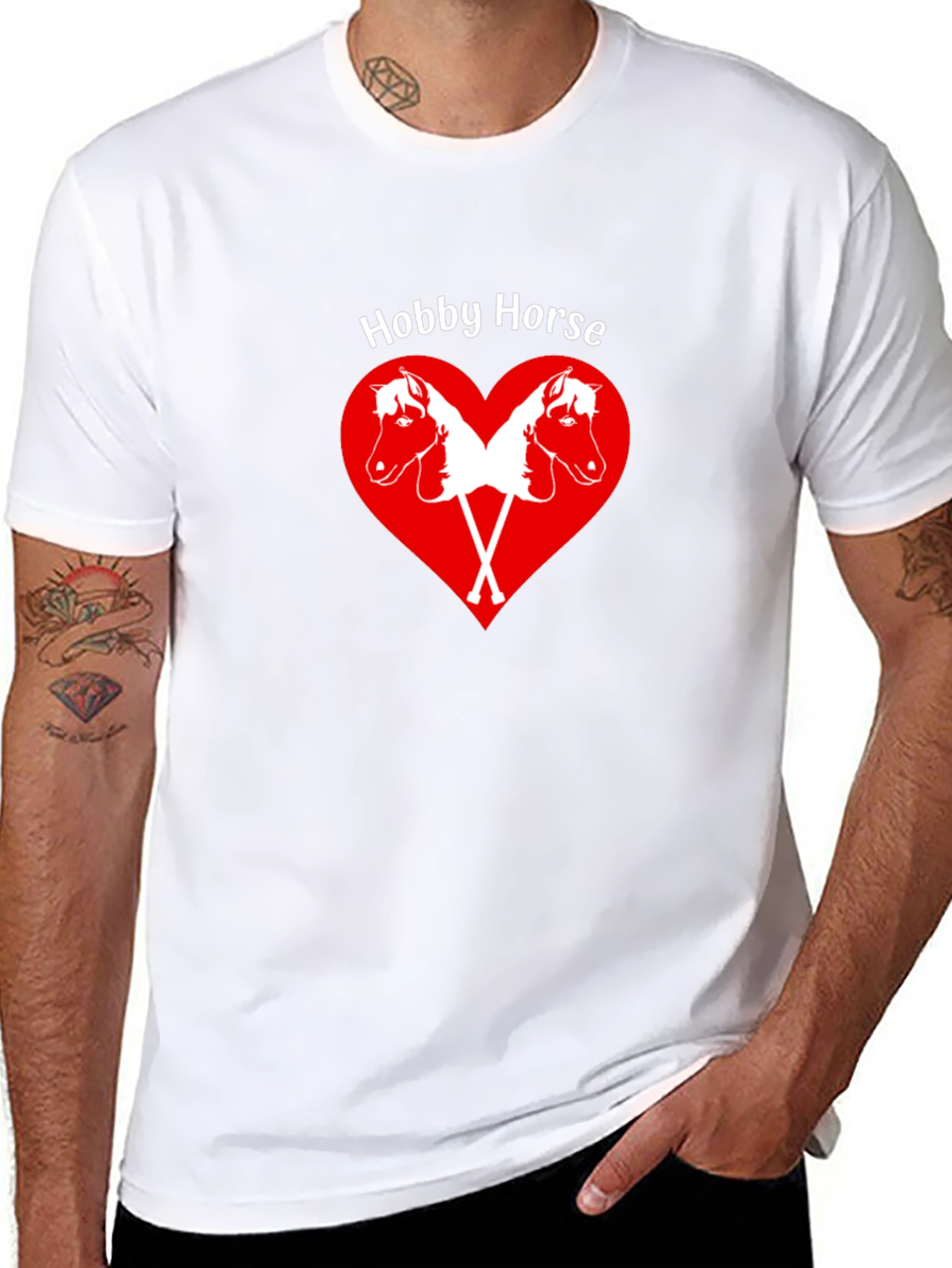 Hobby Horse Heart Graphic T-Shirt