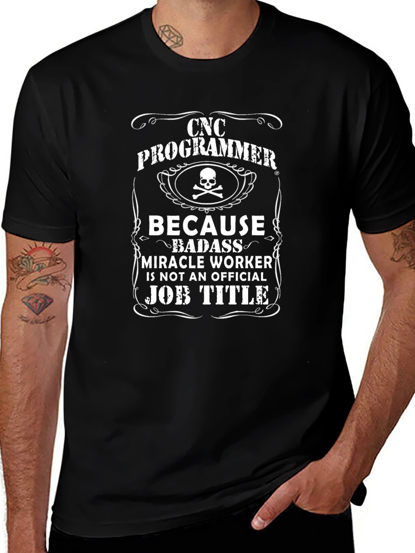 CNC Programmer T-Shirt - Badass Miracle Worker Tee