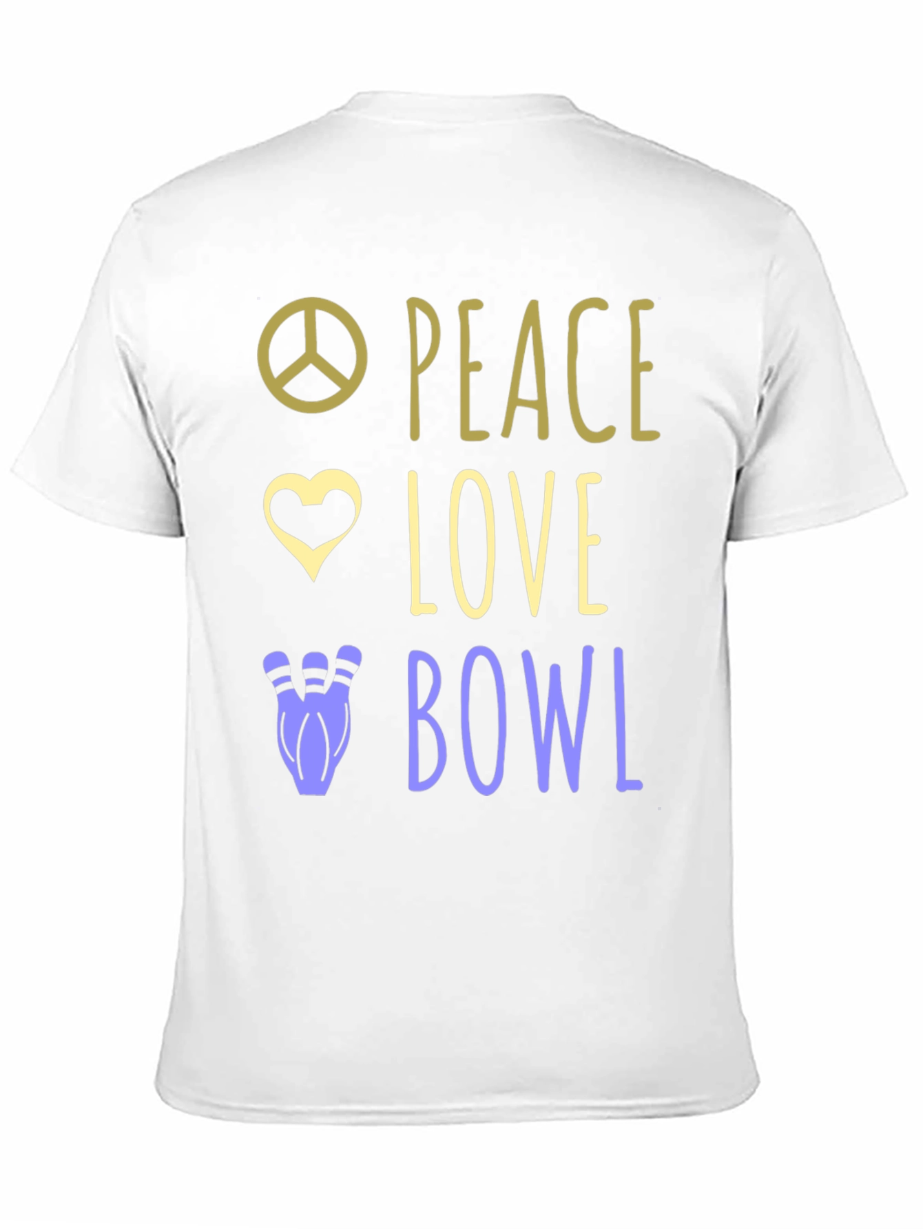Peace Love Bowl T-Shirt Bowling Gift