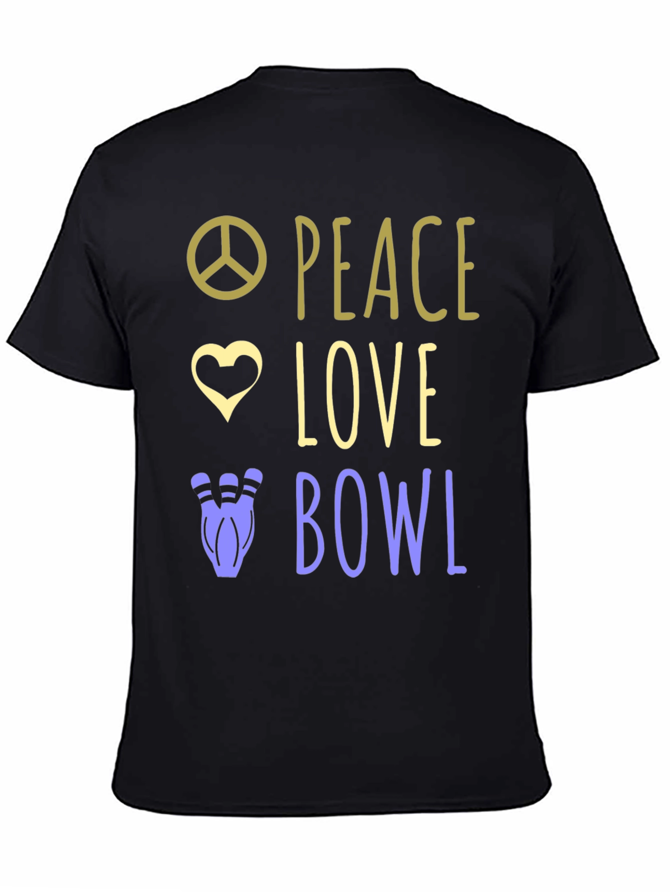Peace Love Bowl T-Shirt Bowling Gift