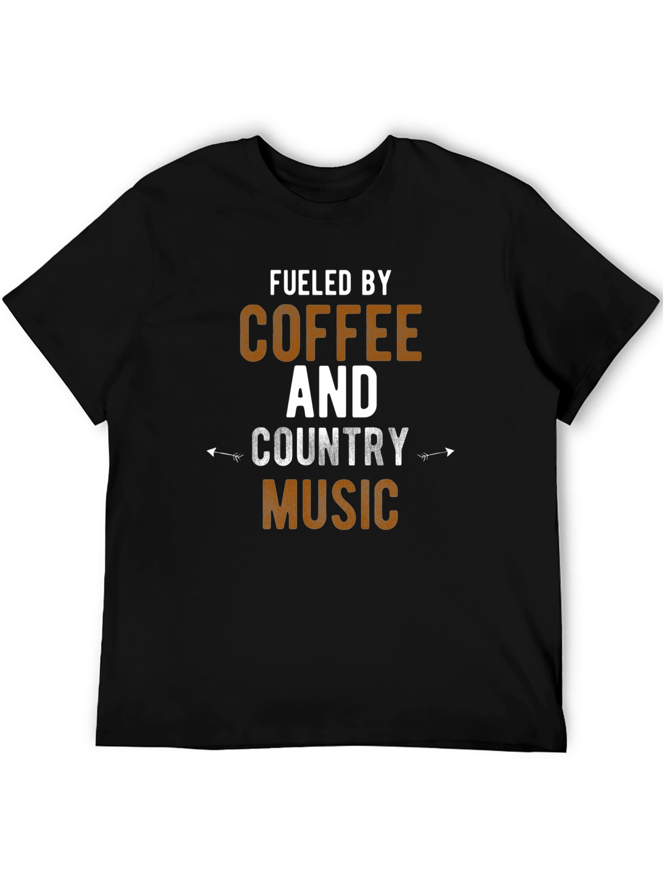 Fueled By Coffee and Country Music Graphic T-Shirt