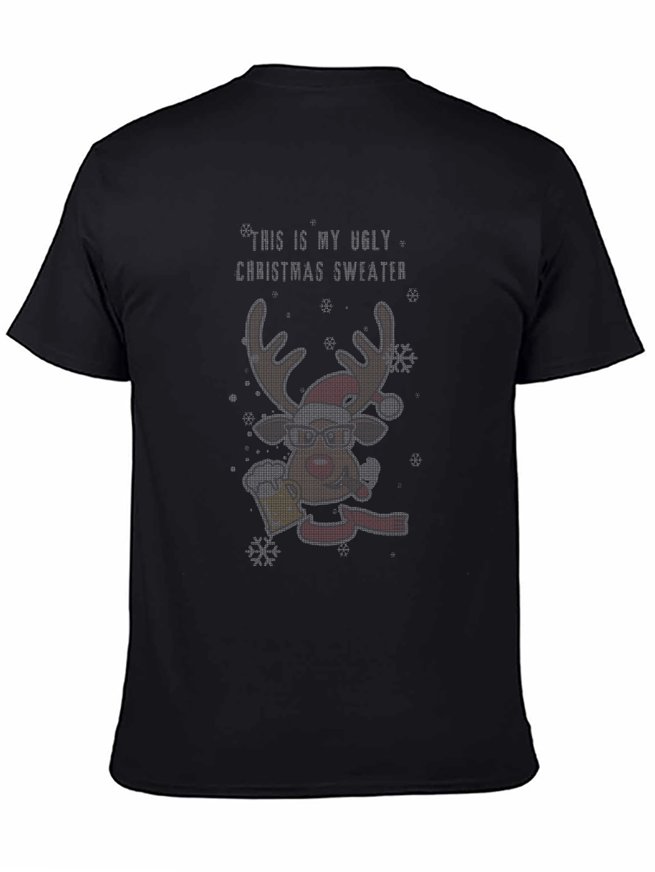 Ugly Christmas Sweater Reindeer T-Shirt