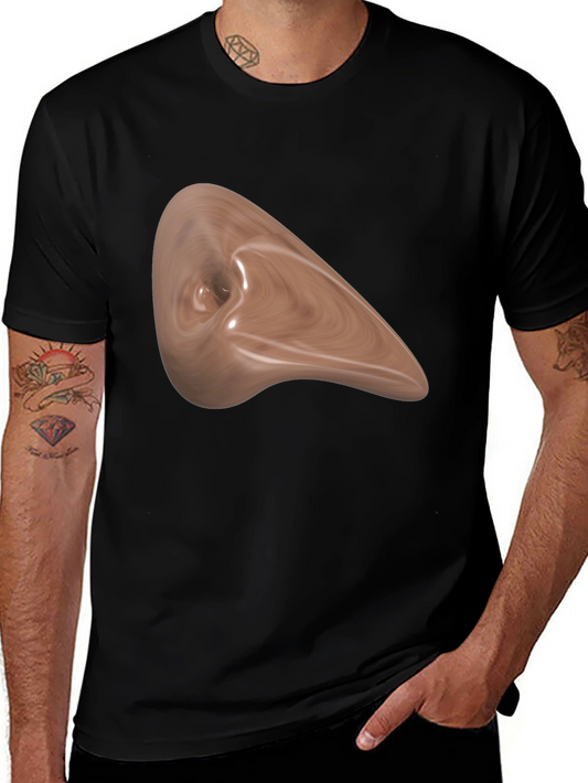 Abstract Wood Grain Art Black Tee