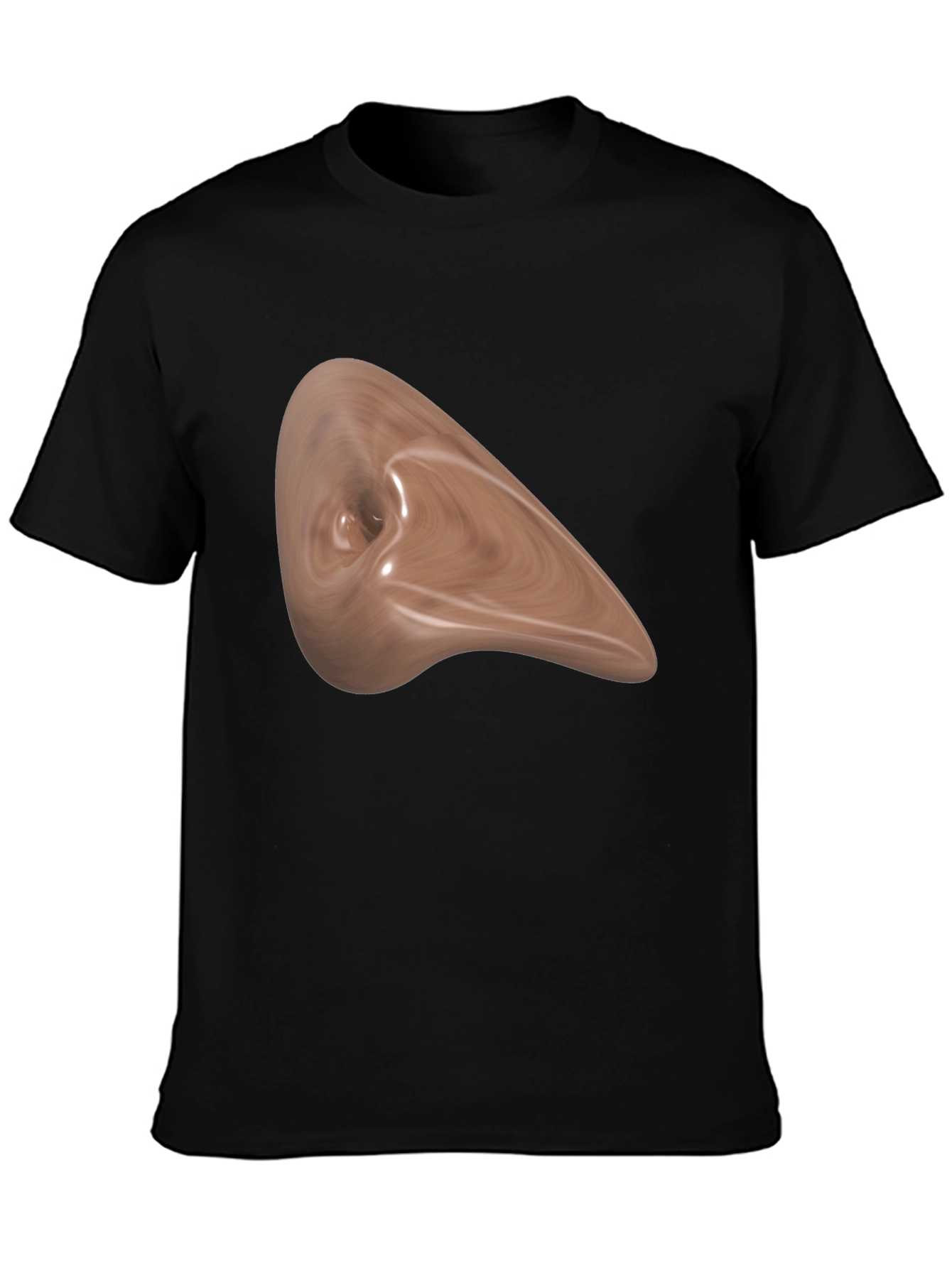 Abstract Wood Grain Art Black Tee