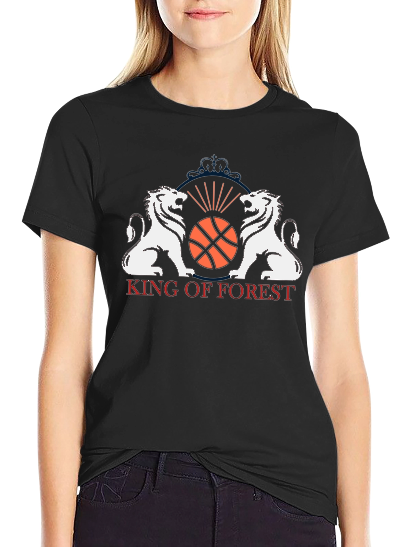 King of Forest Basketball Graphic Tee