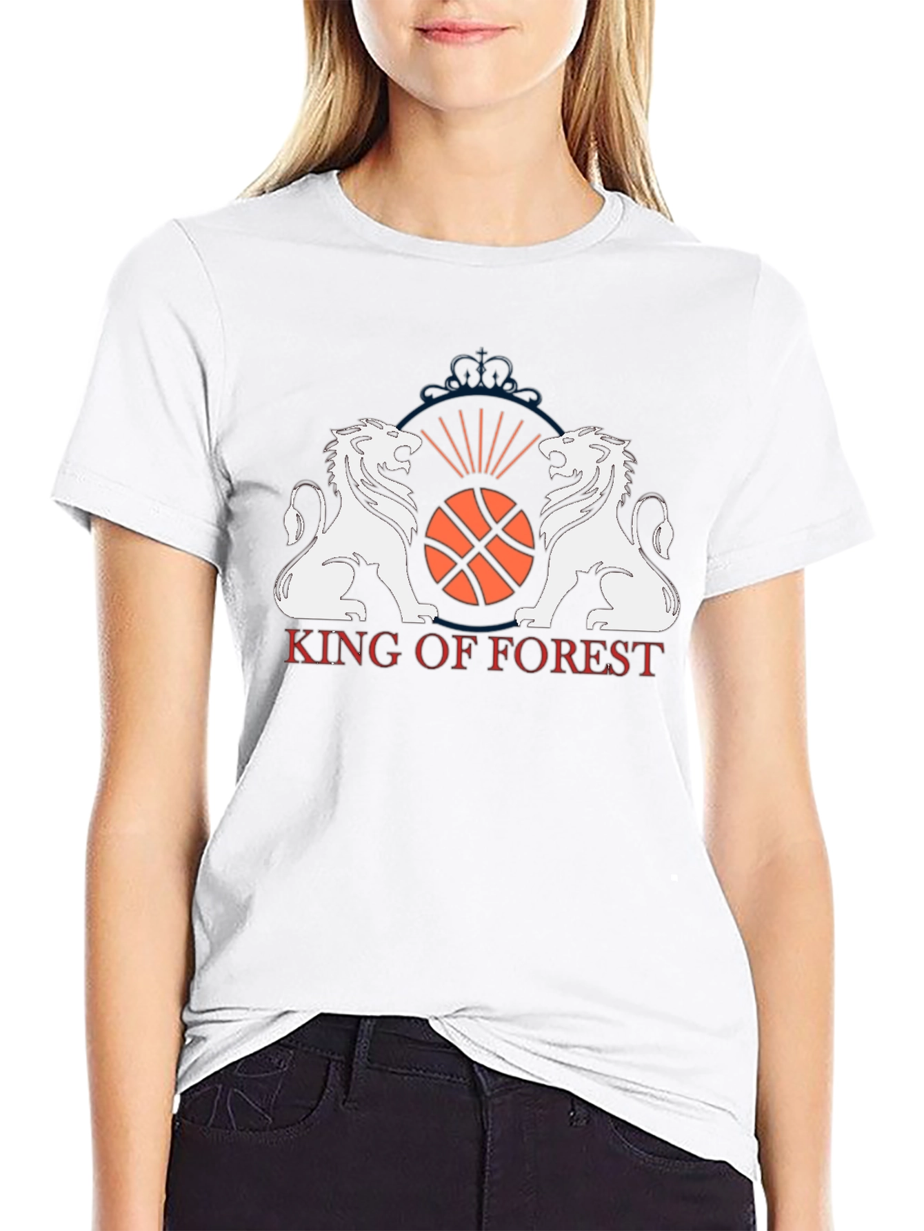 King of Forest Basketball Graphic Tee