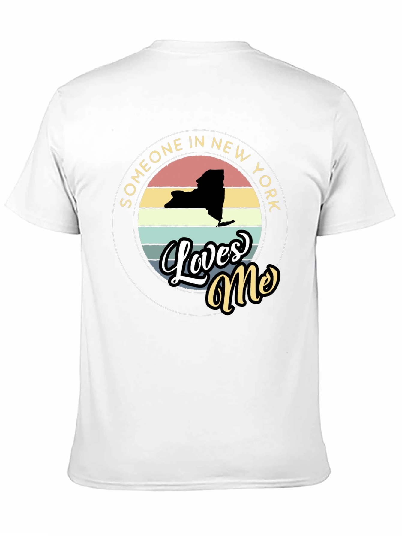 New York State Retro Loves Me Graphic T-Shirt