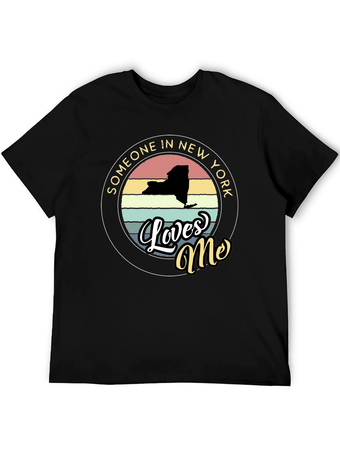 New York State Retro Loves Me Graphic T-Shirt