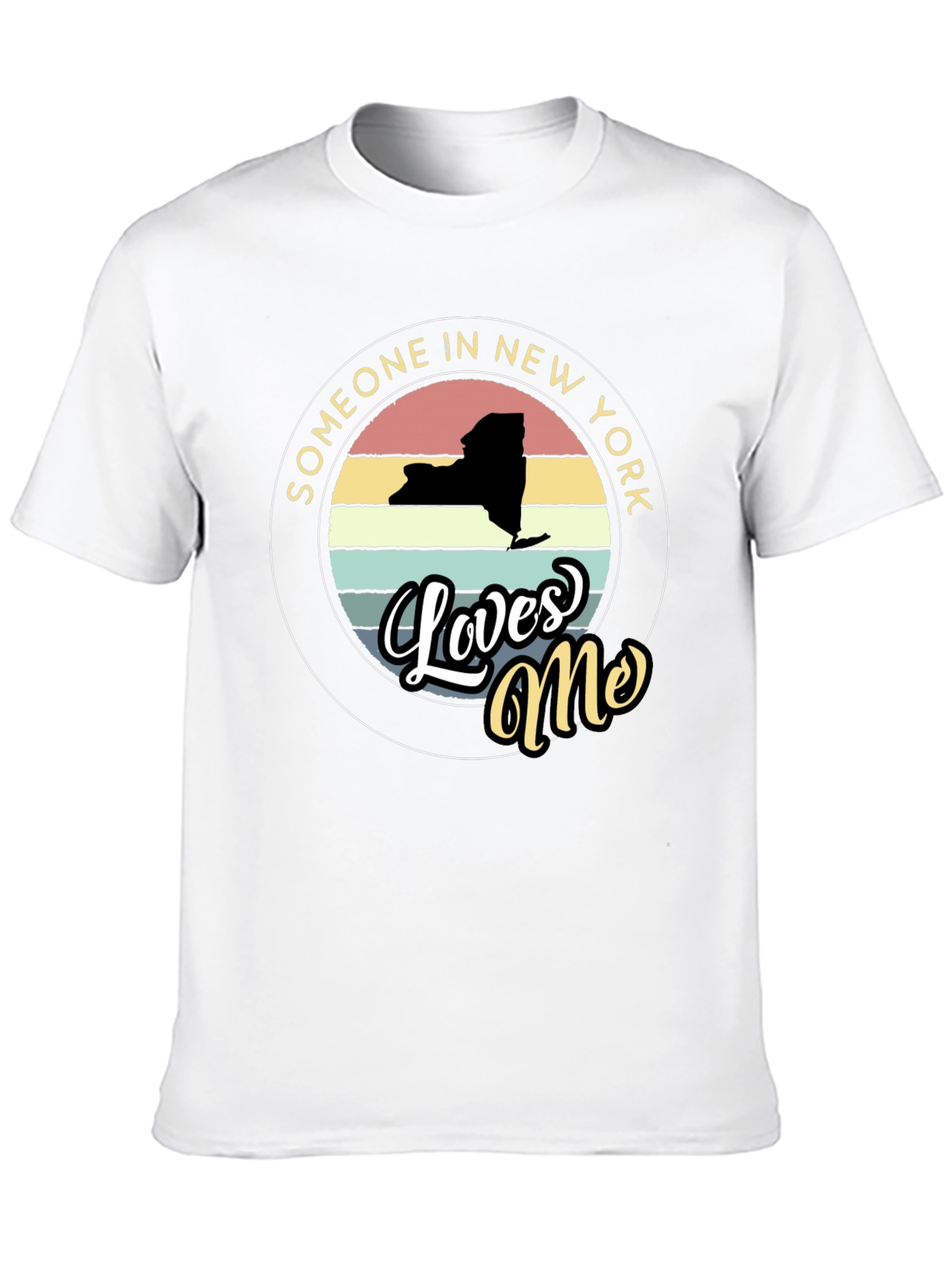 New York State Retro Loves Me Graphic T-Shirt