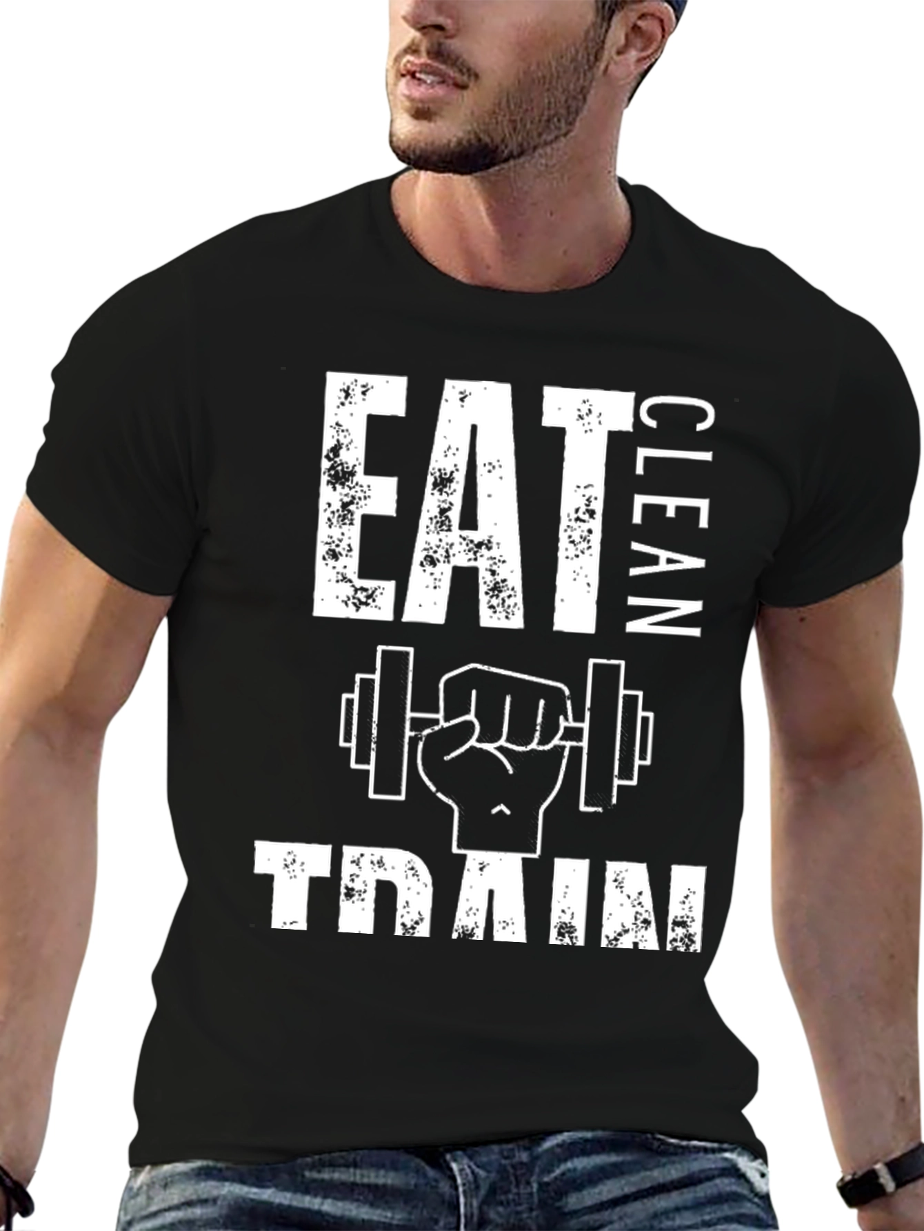 Eat Clean Train Hard Graphic T-Shirt