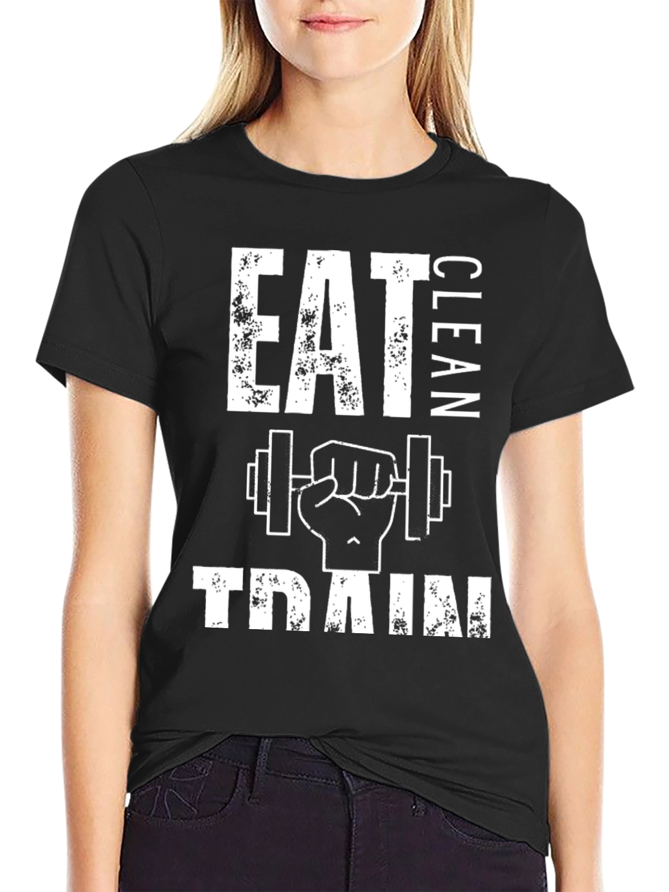 Eat Clean Train Hard Graphic T-Shirt