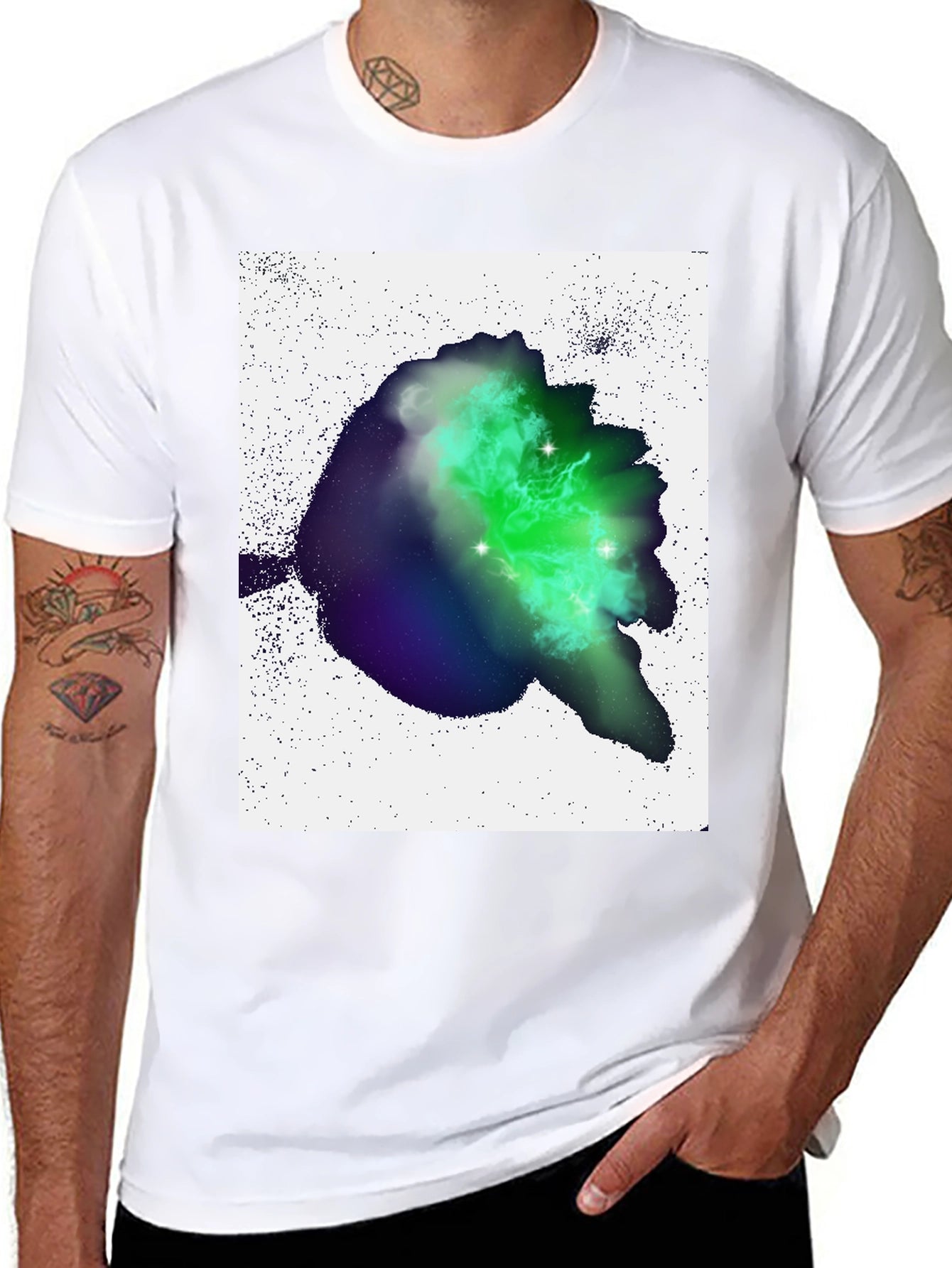 Nebula Graphic Black T-Shirt