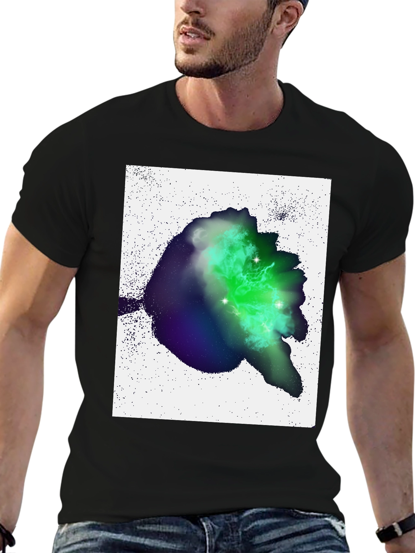 Nebula Graphic Black T-Shirt