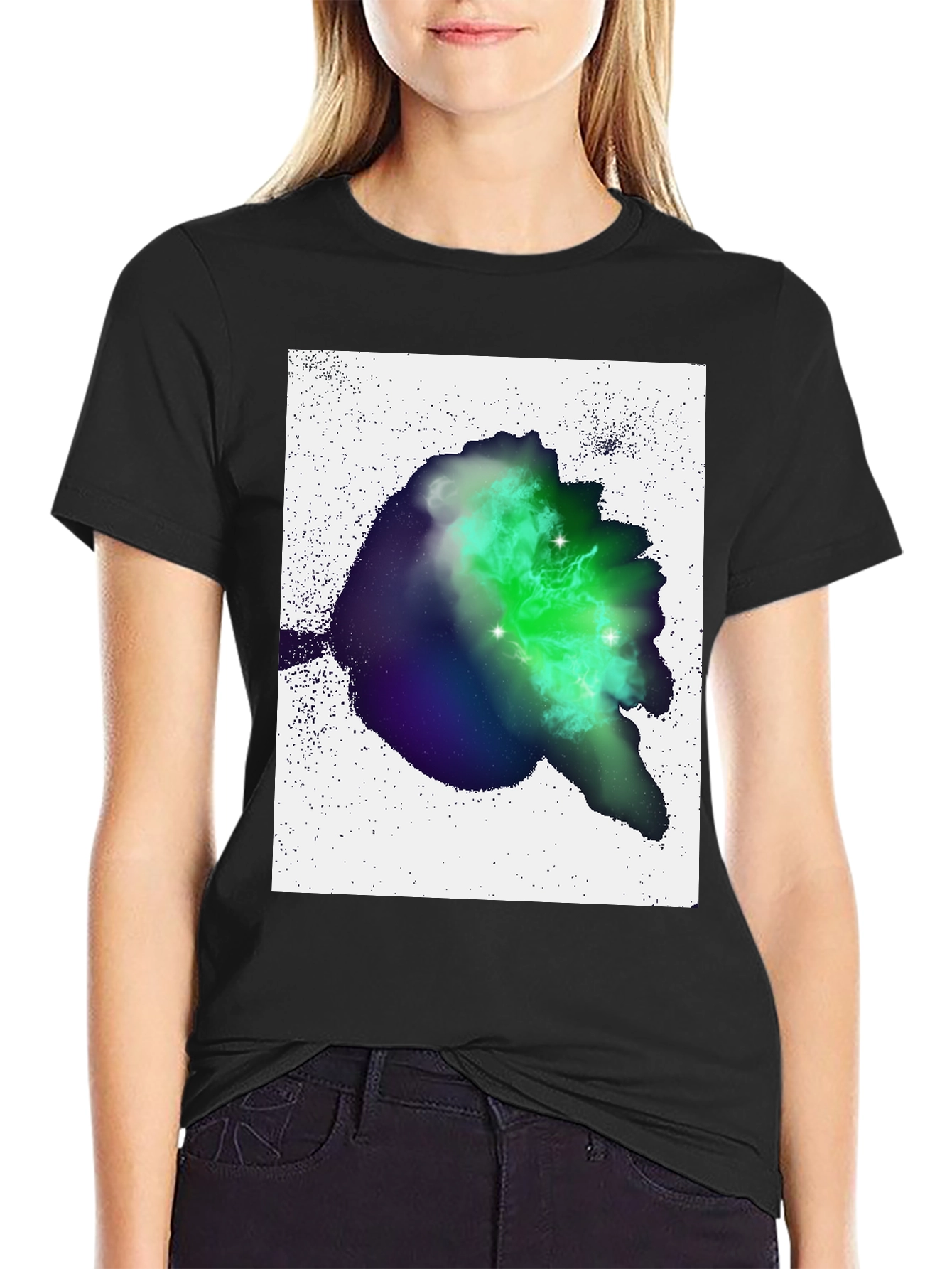 Nebula Graphic Black T-Shirt