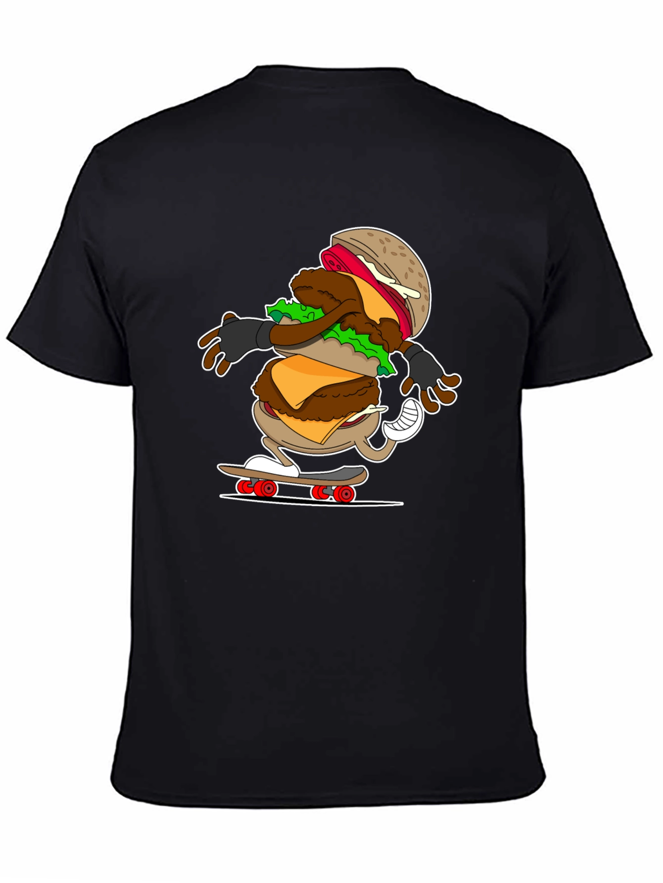 Burger Skateboarder T-Shirt: Cool & Casual