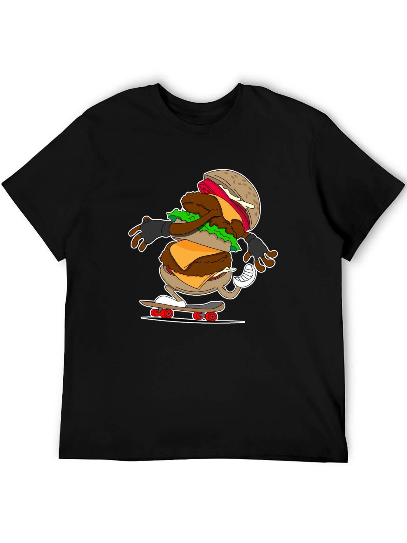 Burger Skateboarder T-Shirt: Cool & Casual