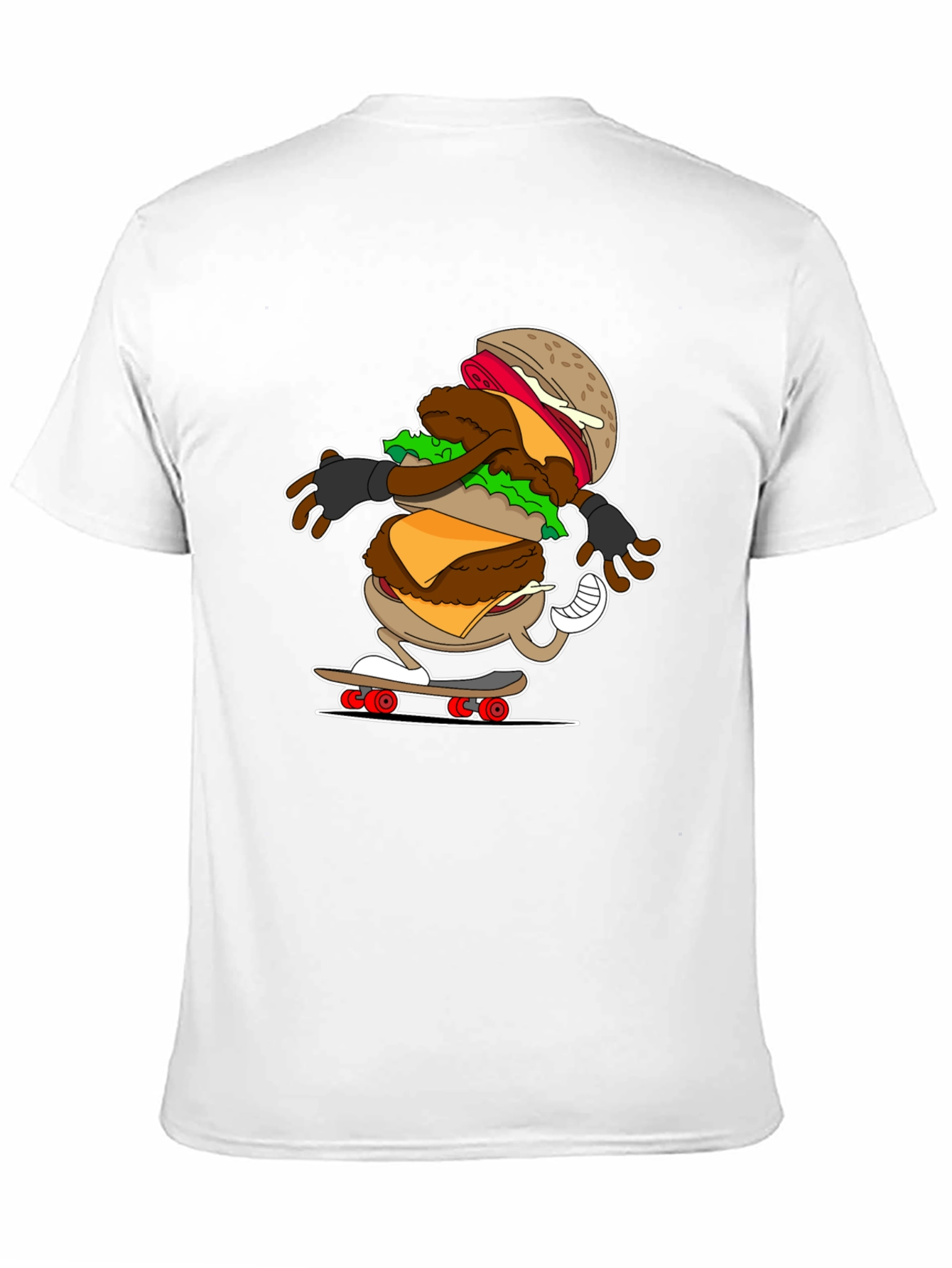 Burger Skateboarder T-Shirt: Cool & Casual