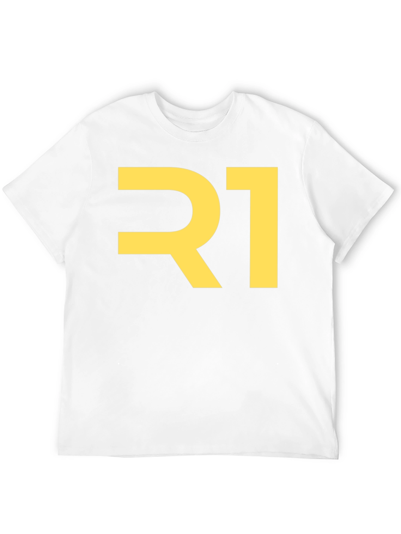 Bold R1 Graphic Tee - Black Cotton Blend