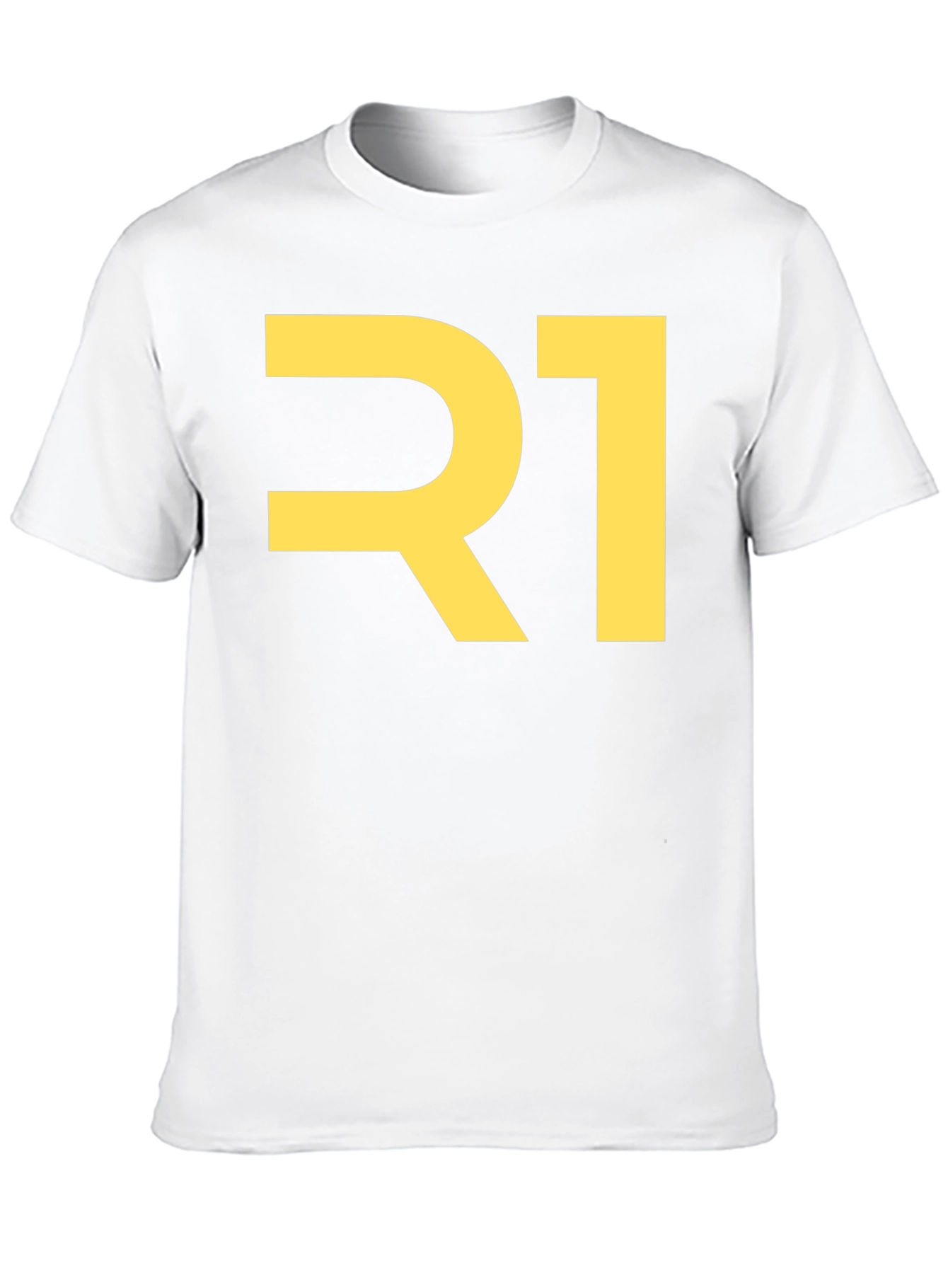 Bold R1 Graphic Tee - Black Cotton Blend