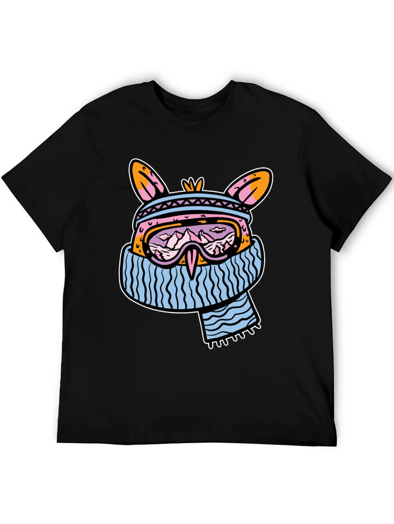 Cool Winter Bunny Graphic T-Shirt