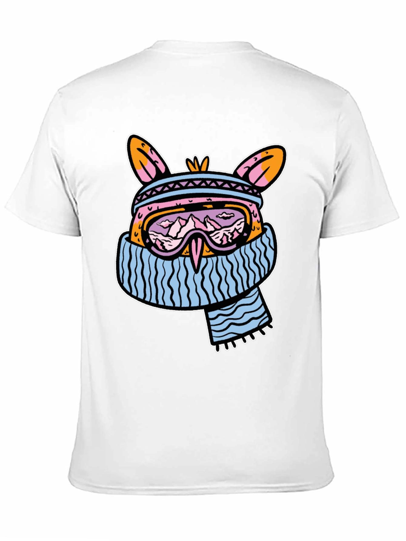 Cool Winter Bunny Graphic T-Shirt