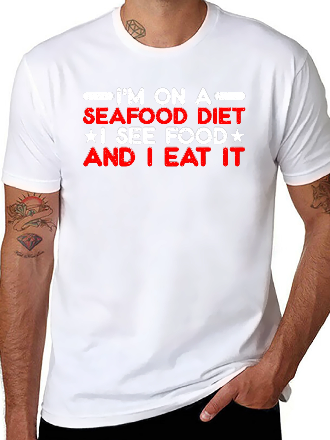 Seafood Diet Graphic Tee - Eat What You See!
