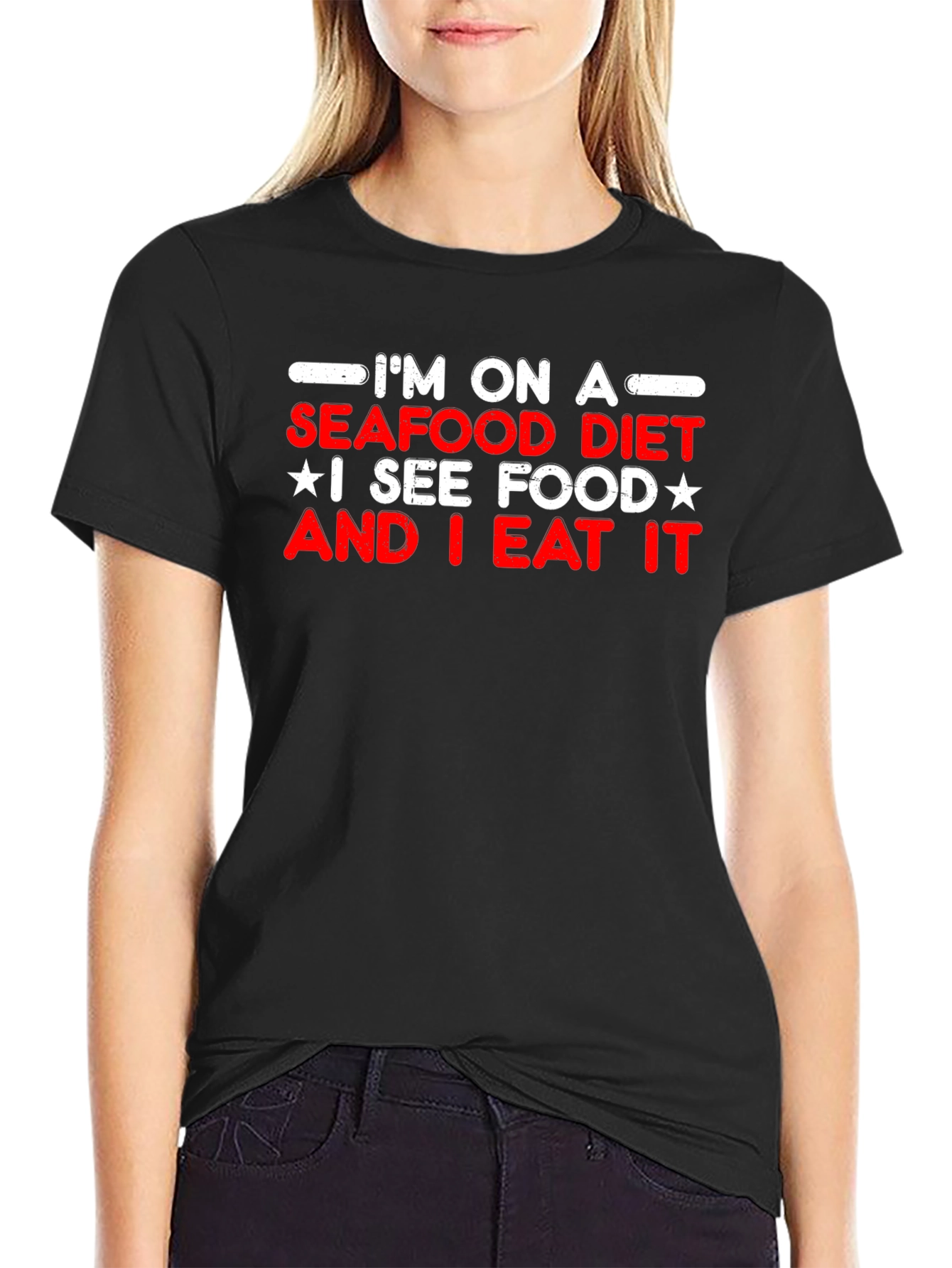 Seafood Diet Graphic Tee - Eat What You See!