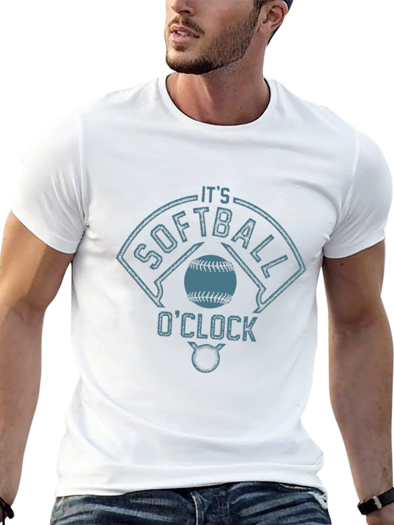 Softball OClock Mens Graphic Tee