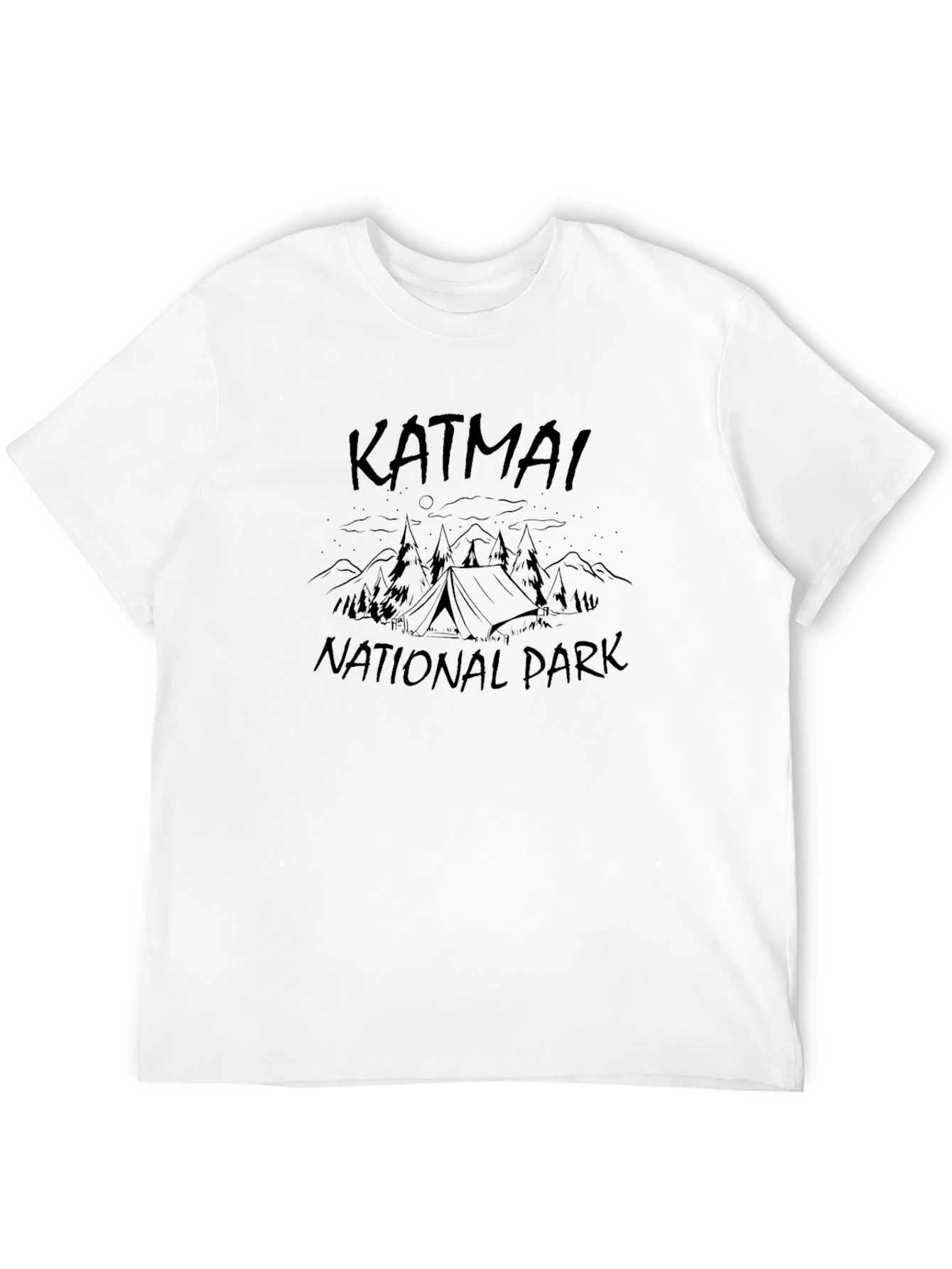 Katmai National Park Graphic T-Shirt - Black