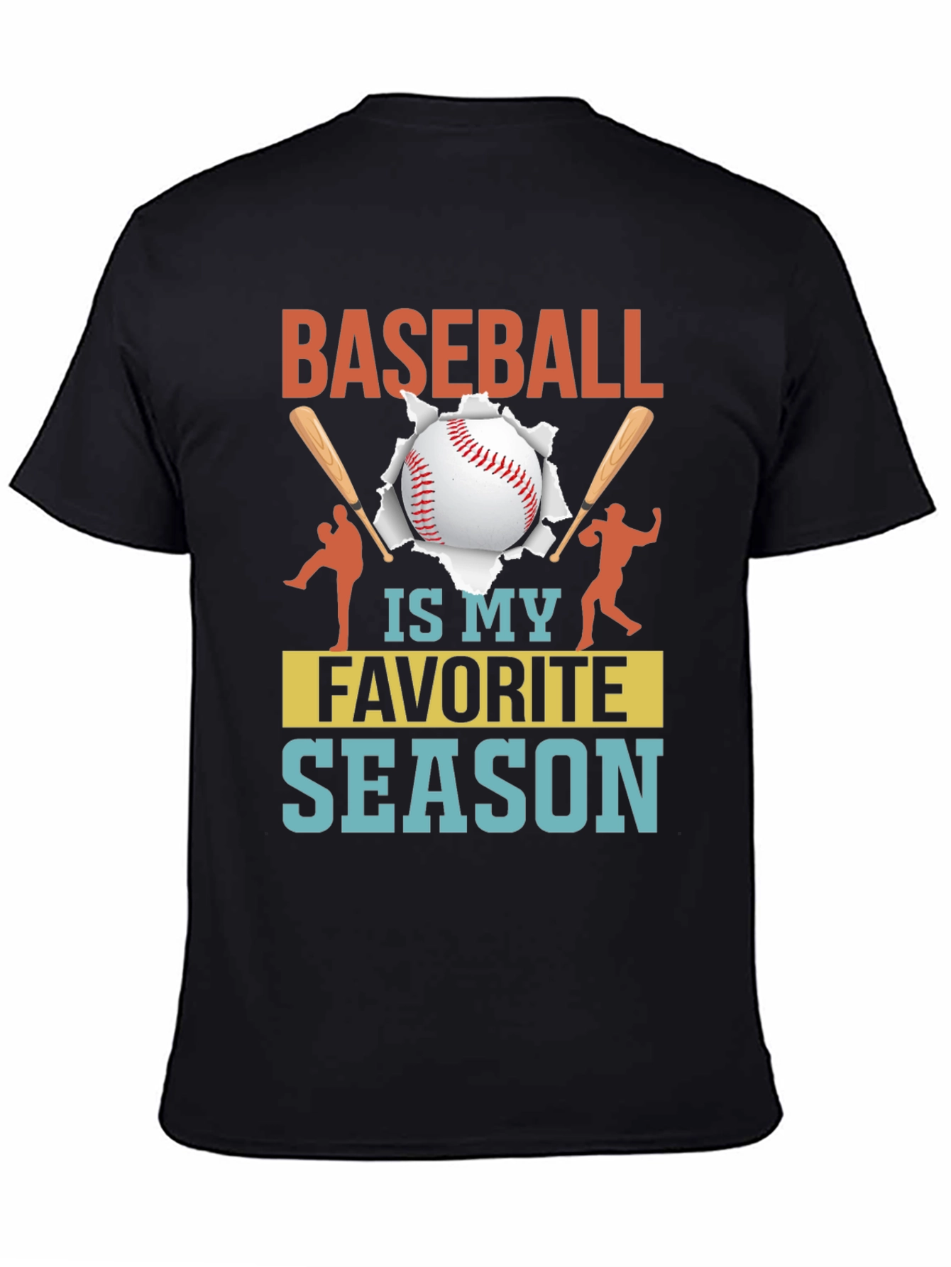 Baseball Is My Favorite Season Graphic Tee
