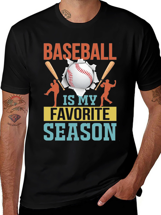 Baseball Is My Favorite Season Graphic Tee