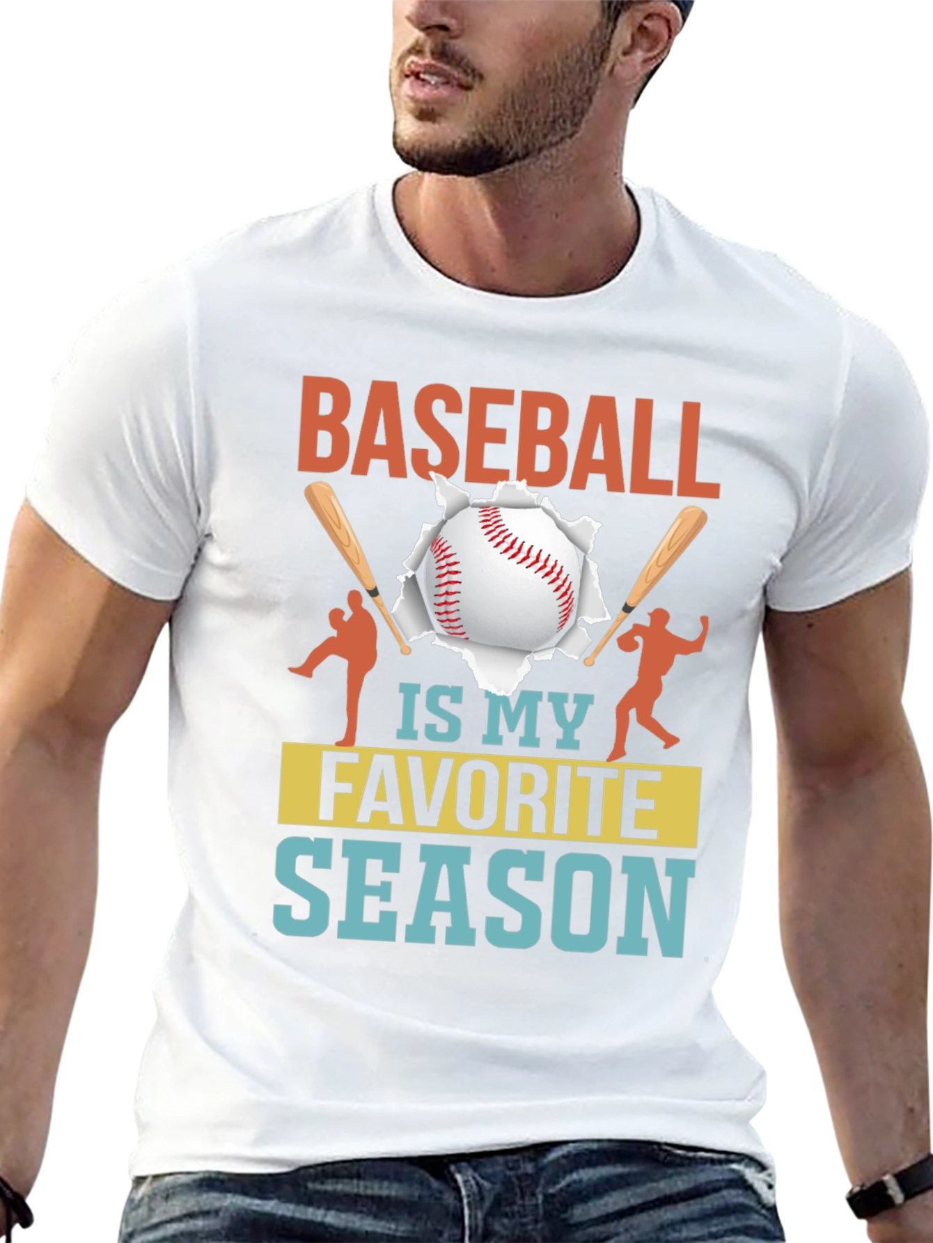 Baseball Is My Favorite Season Graphic Tee