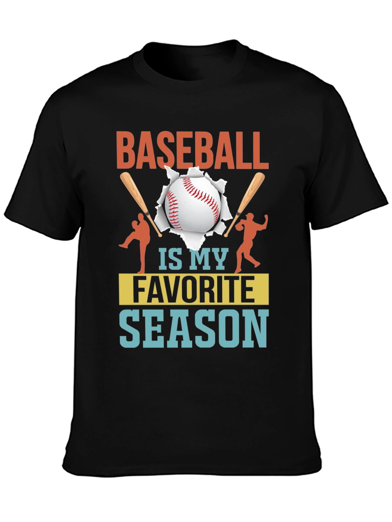 Baseball Is My Favorite Season Graphic Tee