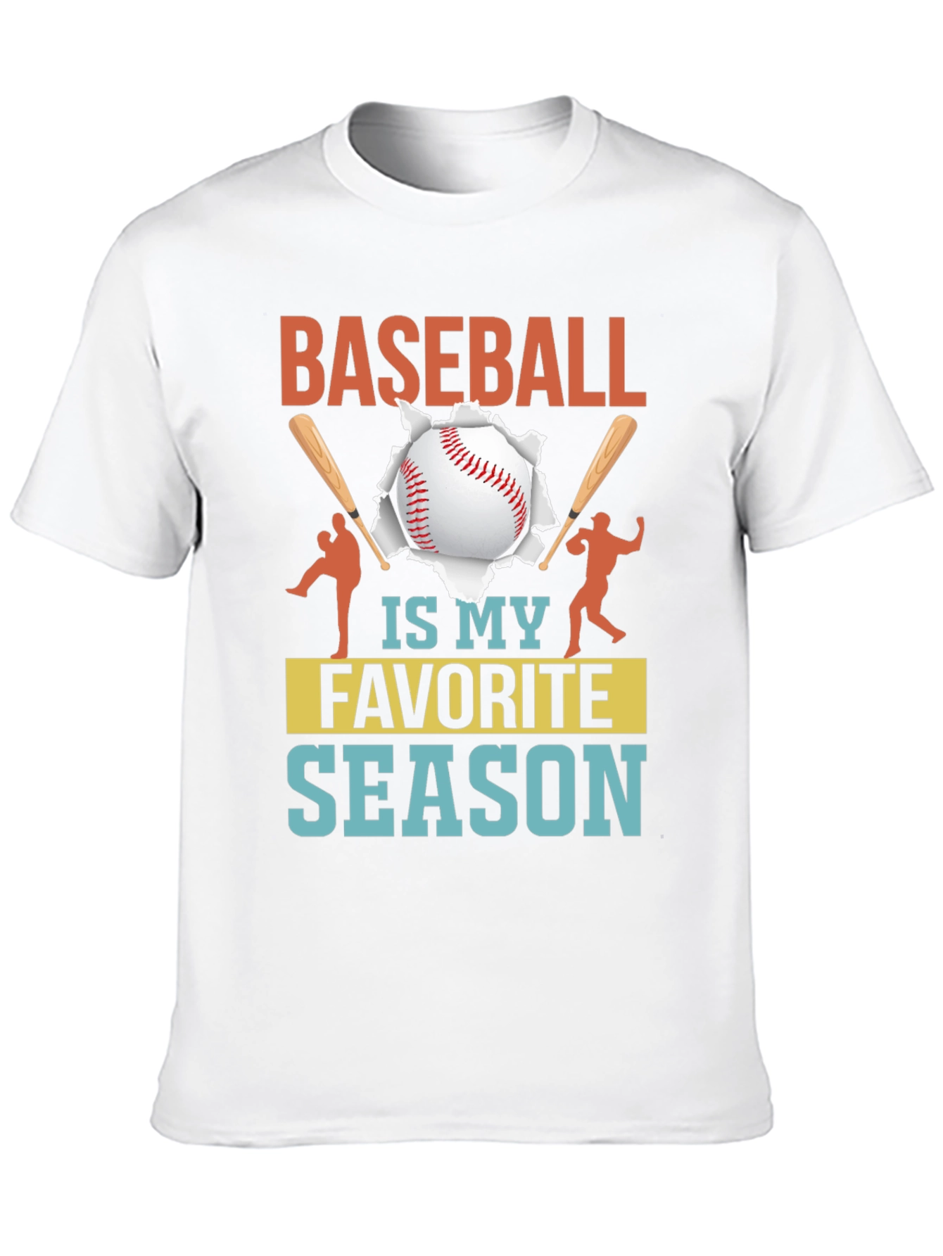 Baseball Is My Favorite Season Graphic Tee