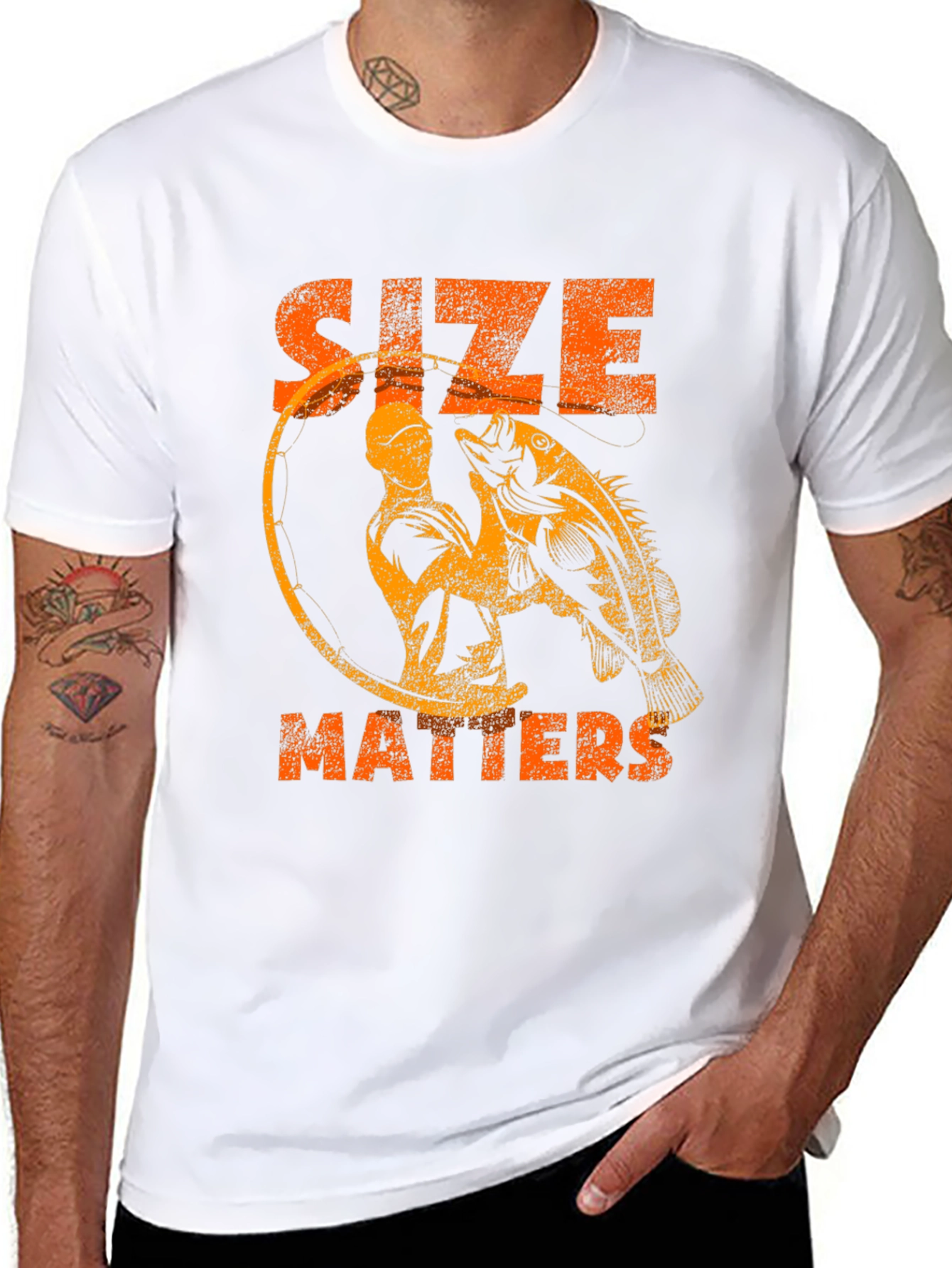 Size Matters Fishing Graphic Tee