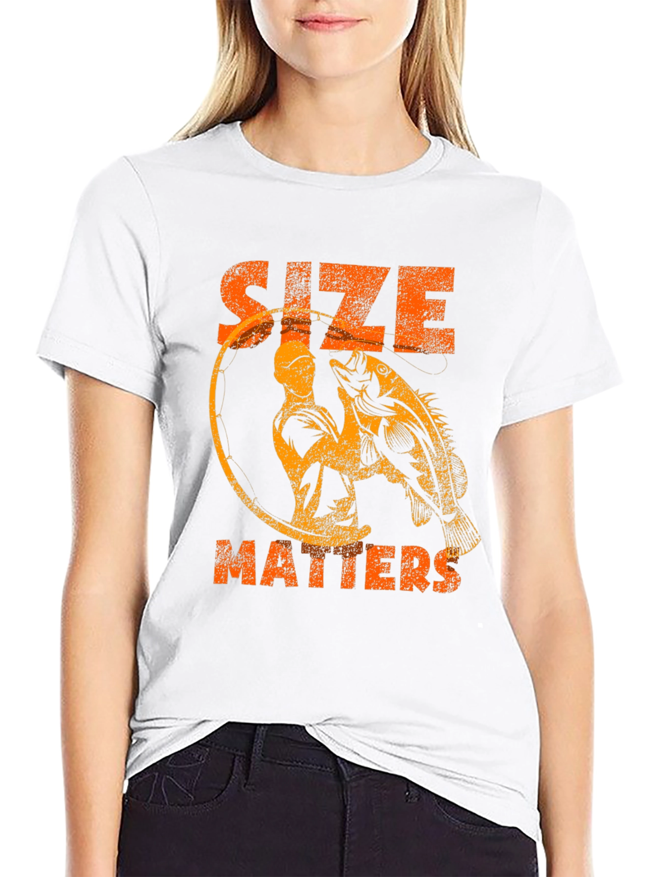 Size Matters Fishing Graphic Tee