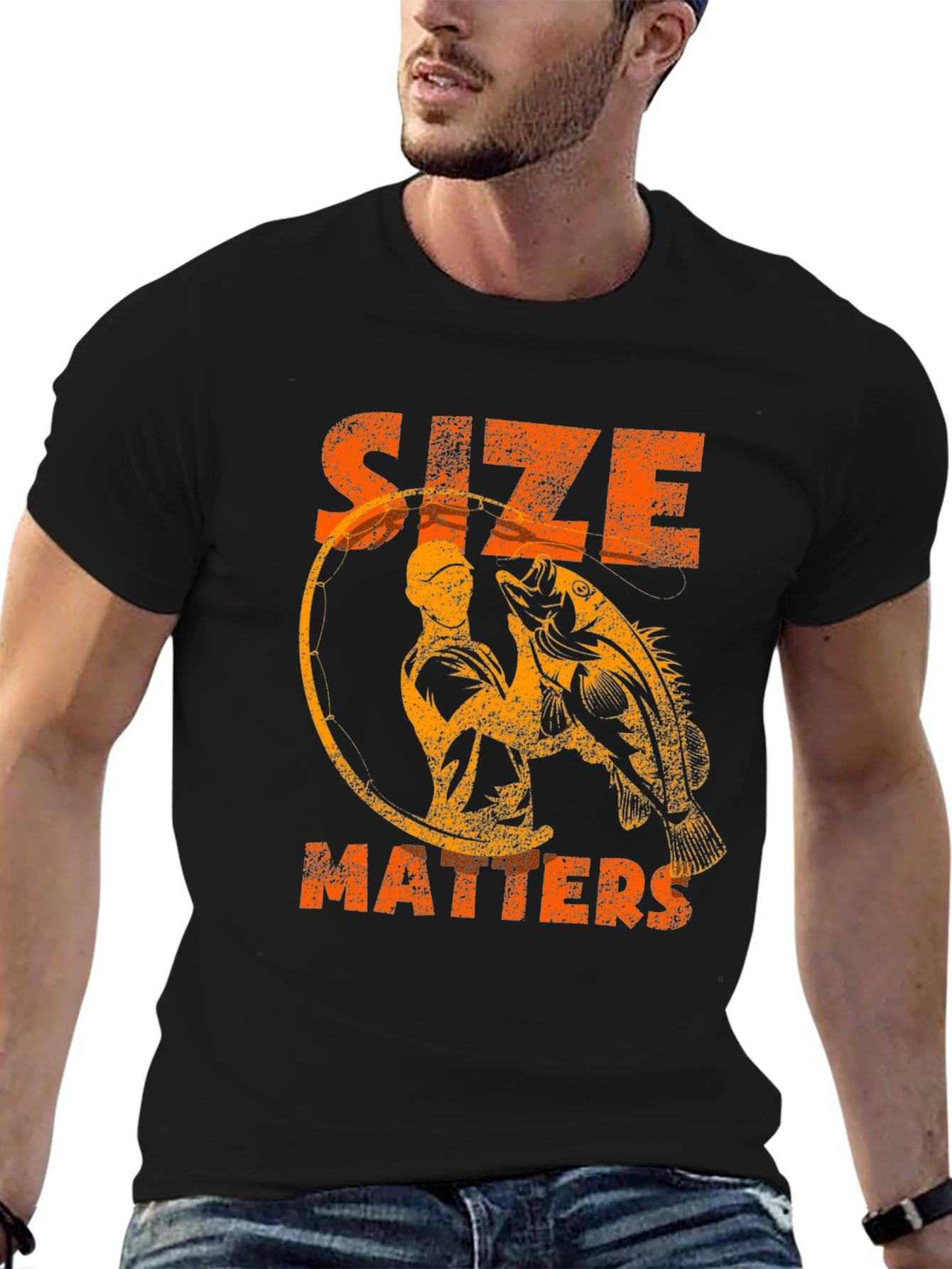 Size Matters Fishing Graphic Tee