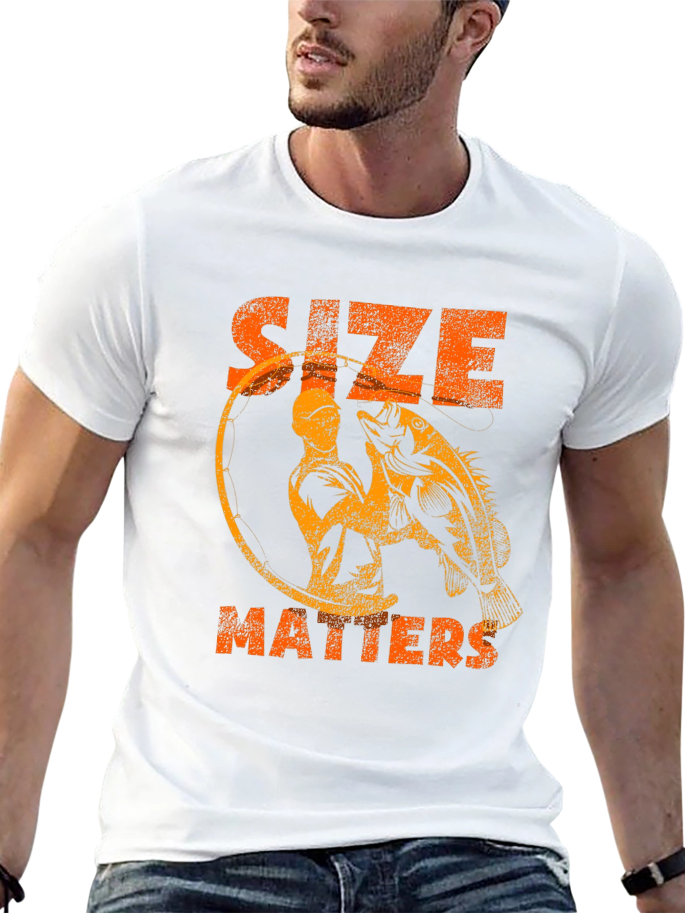 Size Matters Fishing Graphic Tee