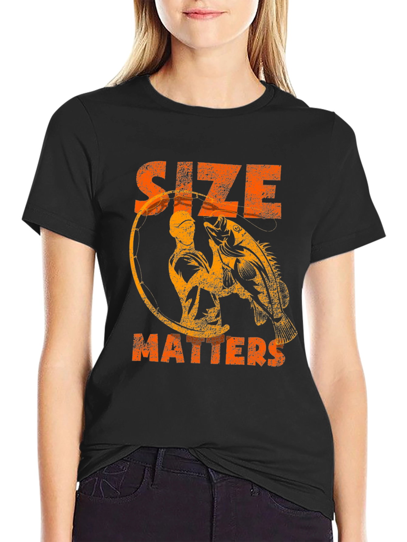 Size Matters Fishing Graphic Tee