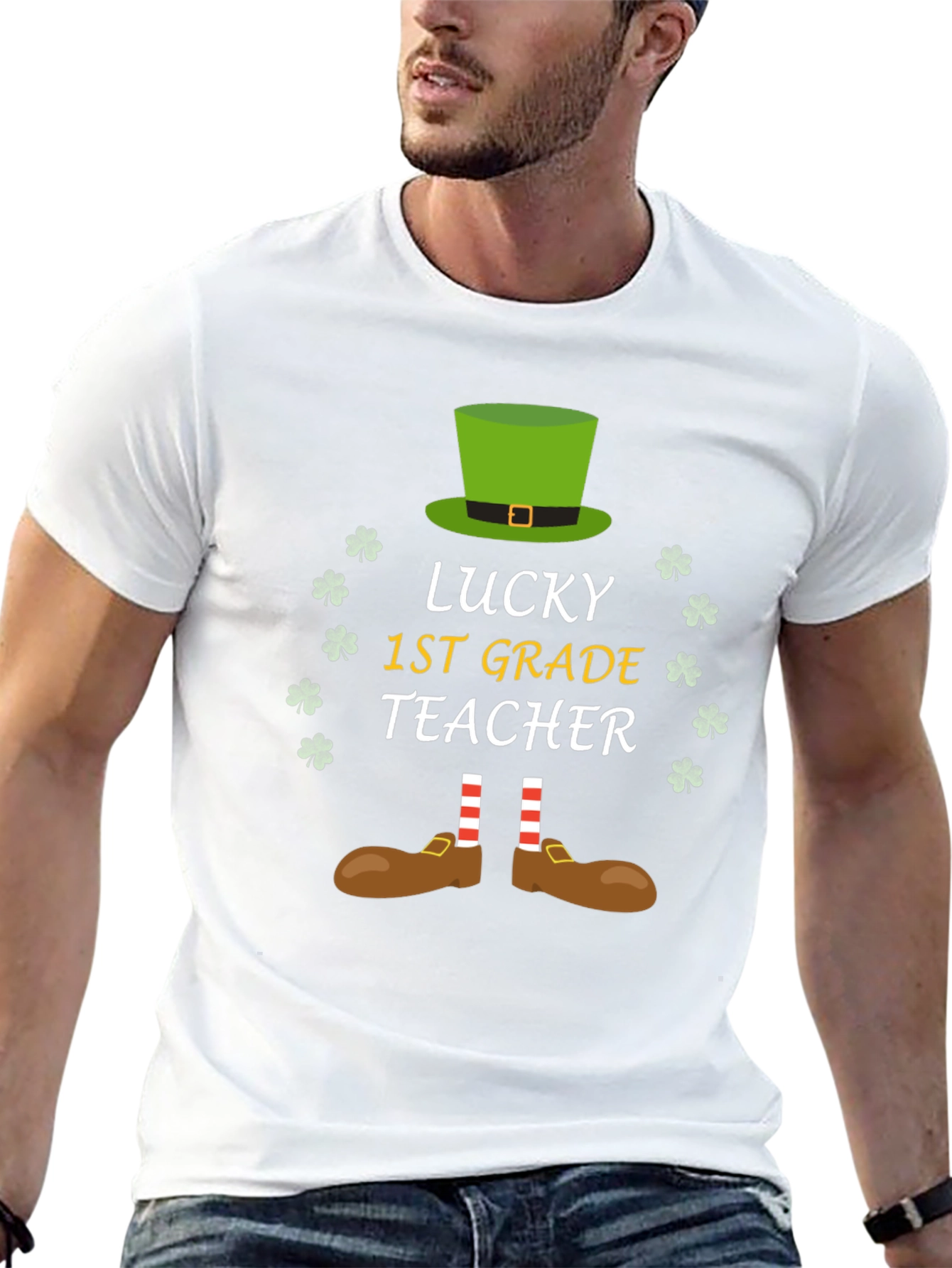 Lucky 1st Grade Teacher St. Patricks Day T-Shirt