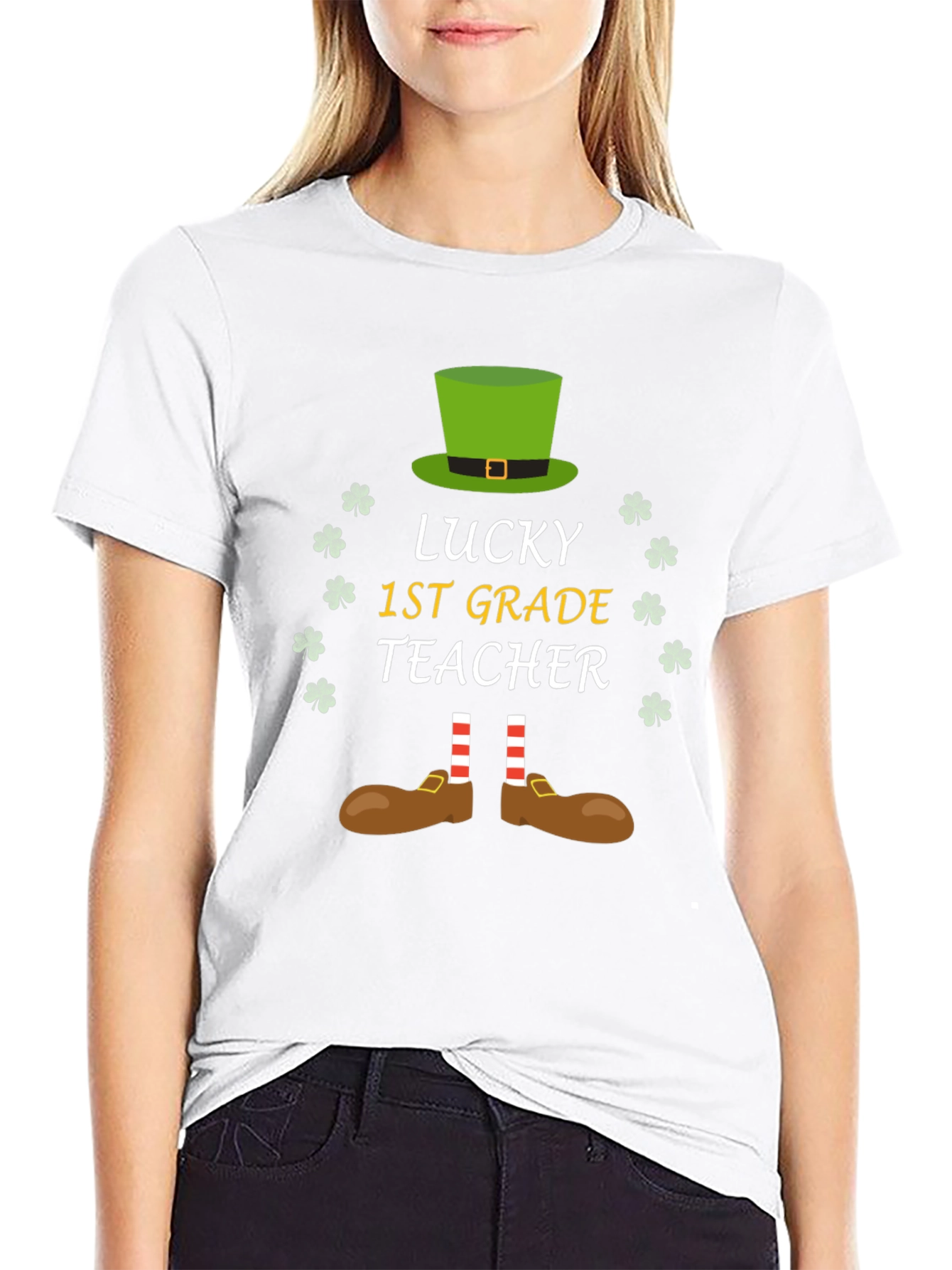 Lucky 1st Grade Teacher St. Patricks Day T-Shirt