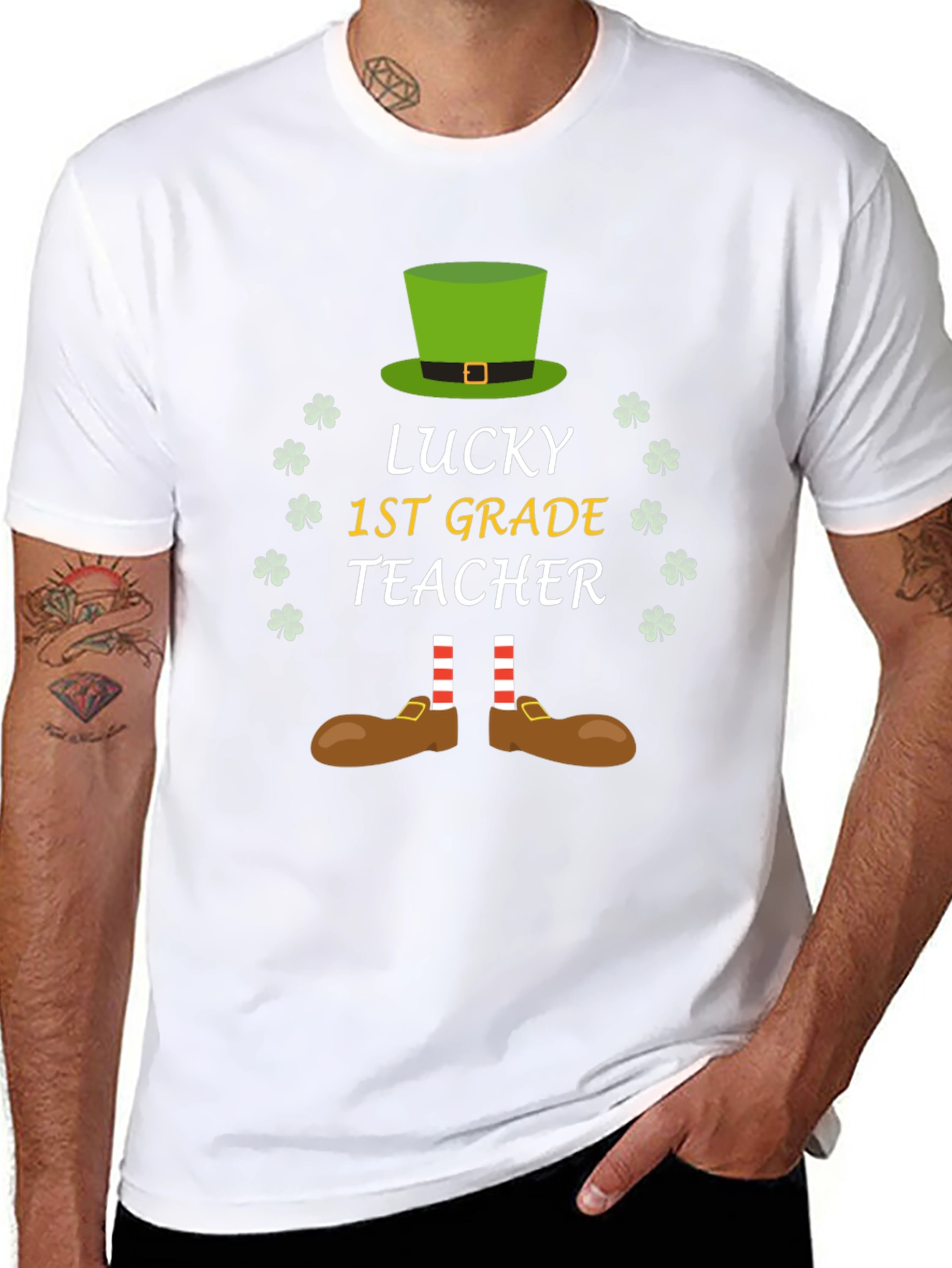 Lucky 1st Grade Teacher St. Patricks Day T-Shirt