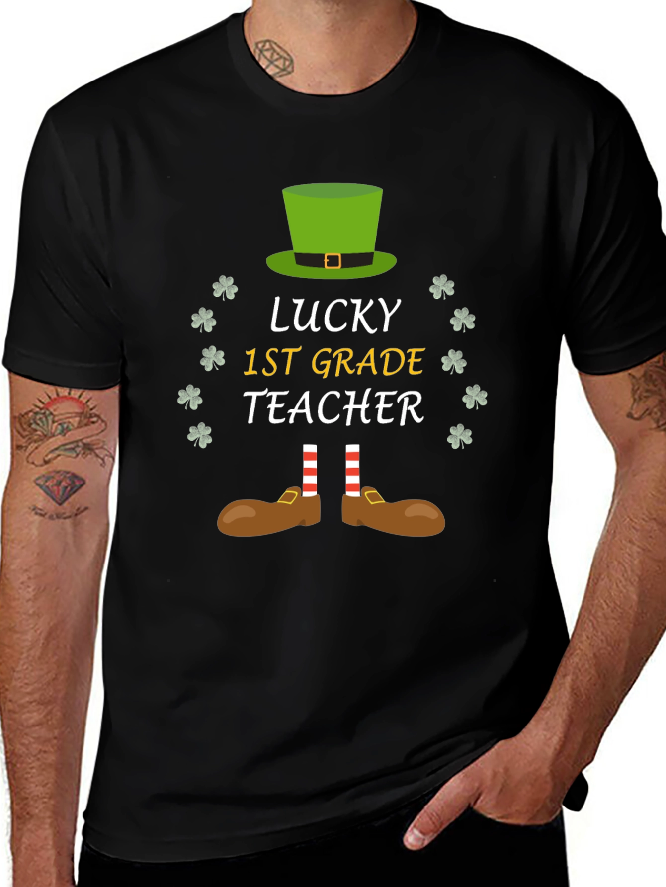Lucky 1st Grade Teacher St. Patricks Day T-Shirt