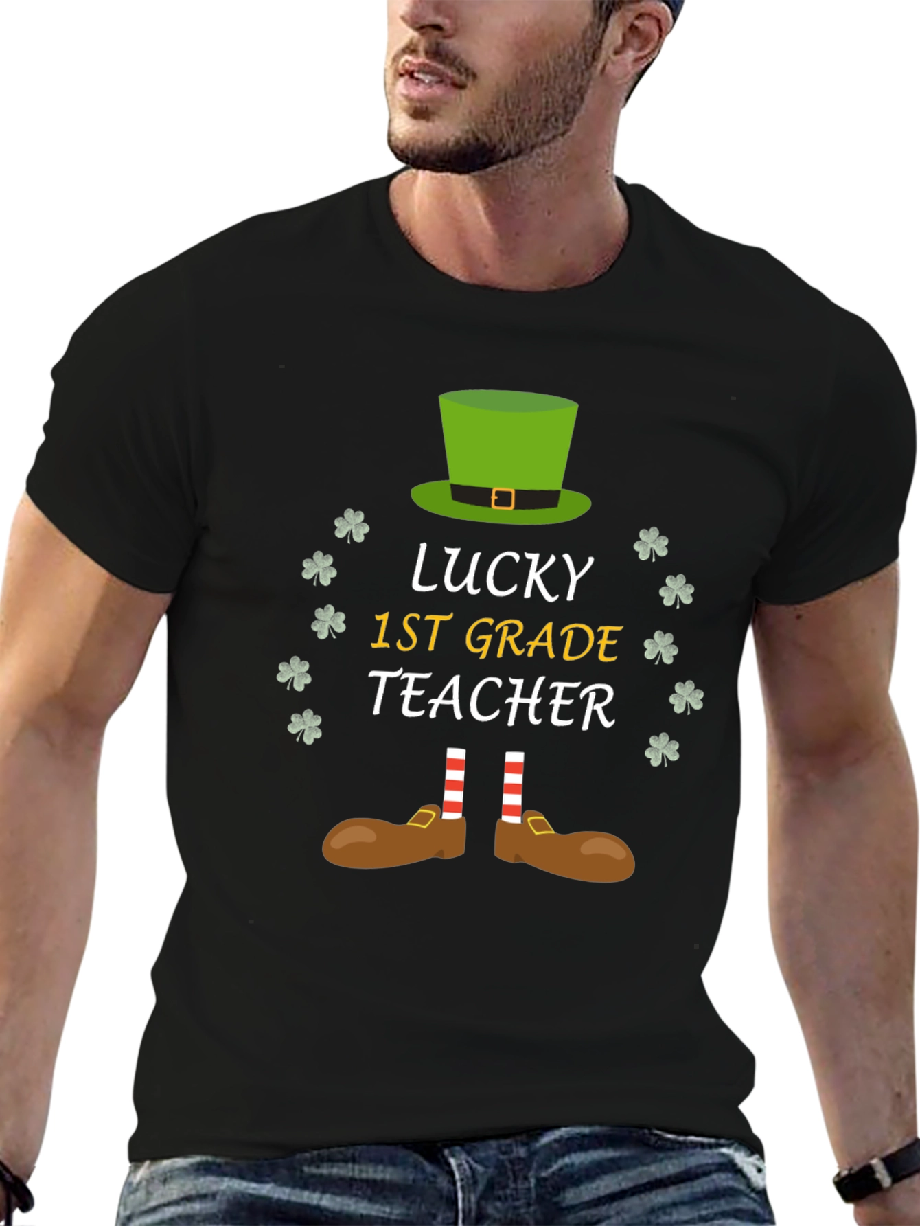 Lucky 1st Grade Teacher St. Patricks Day T-Shirt